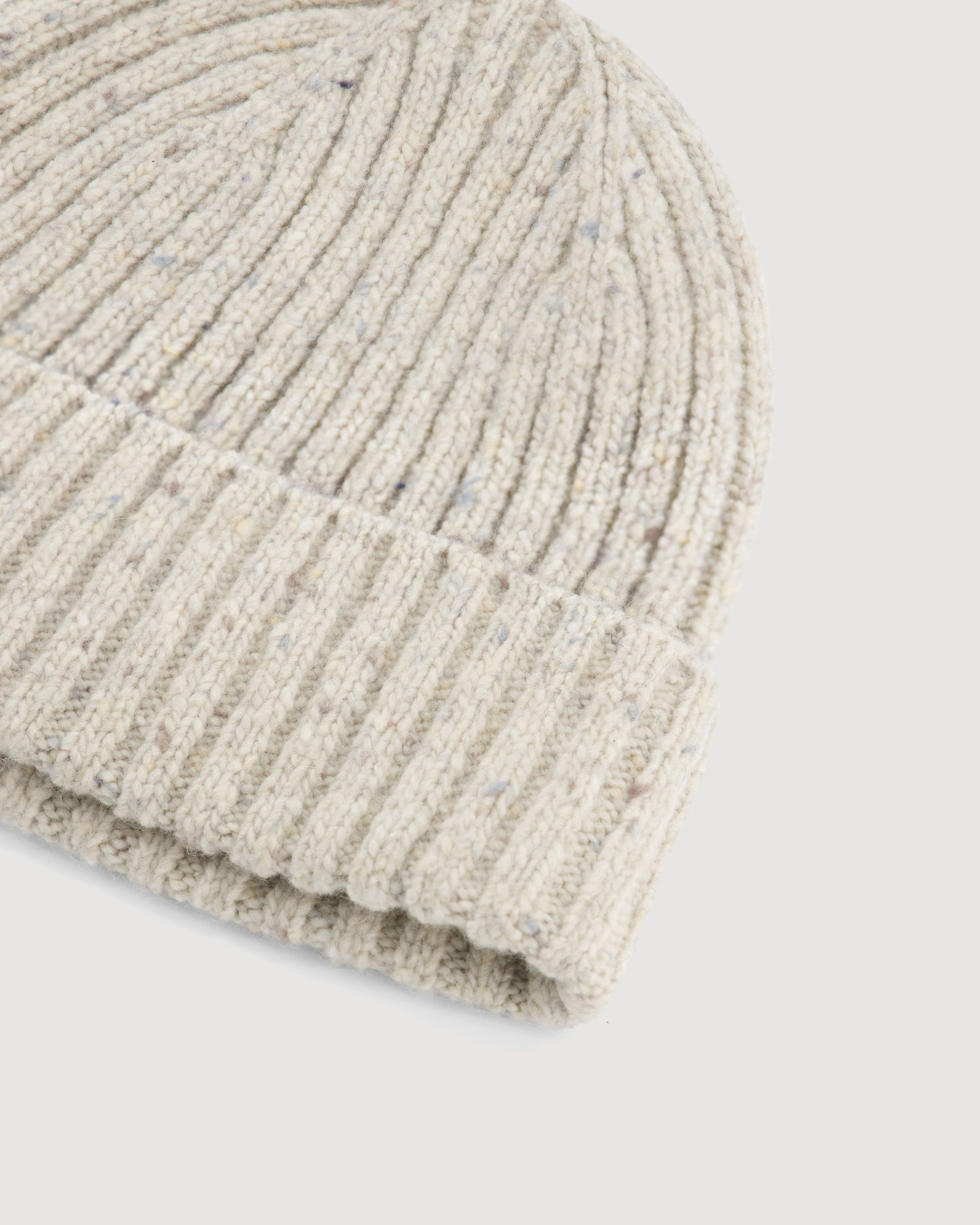 Bonnet Homme en Donegal de Laine & Alpaga Ecru