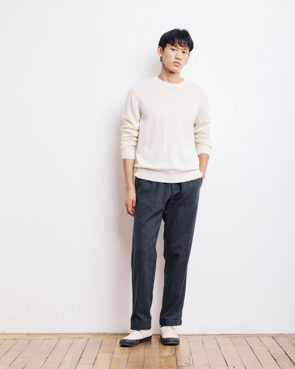 Crew Men's Off-white Wool & Cashmere Sweater - Image alternative