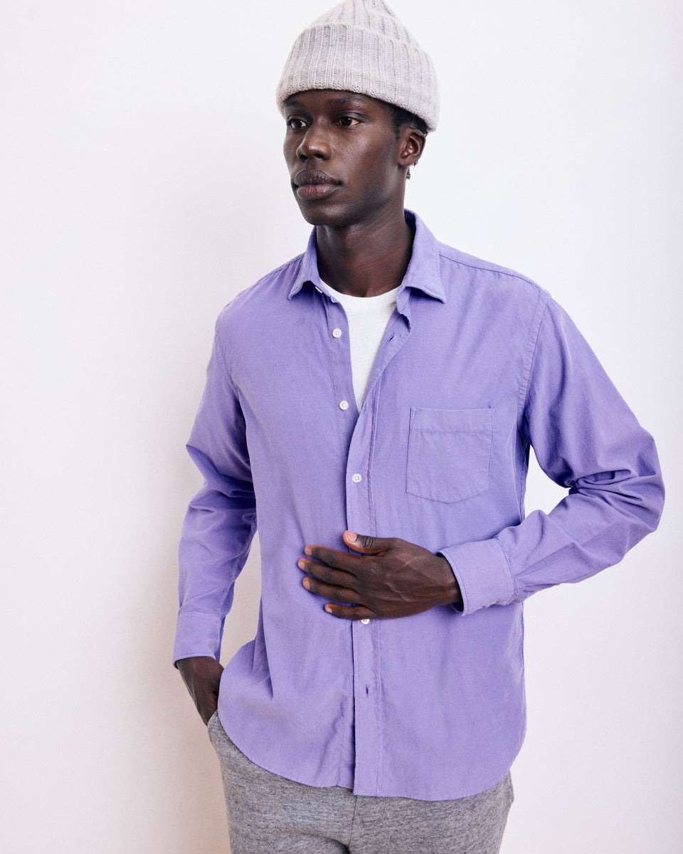 Bonnet Homme en Laine & Cachemire Gris Chiné - Image alternative