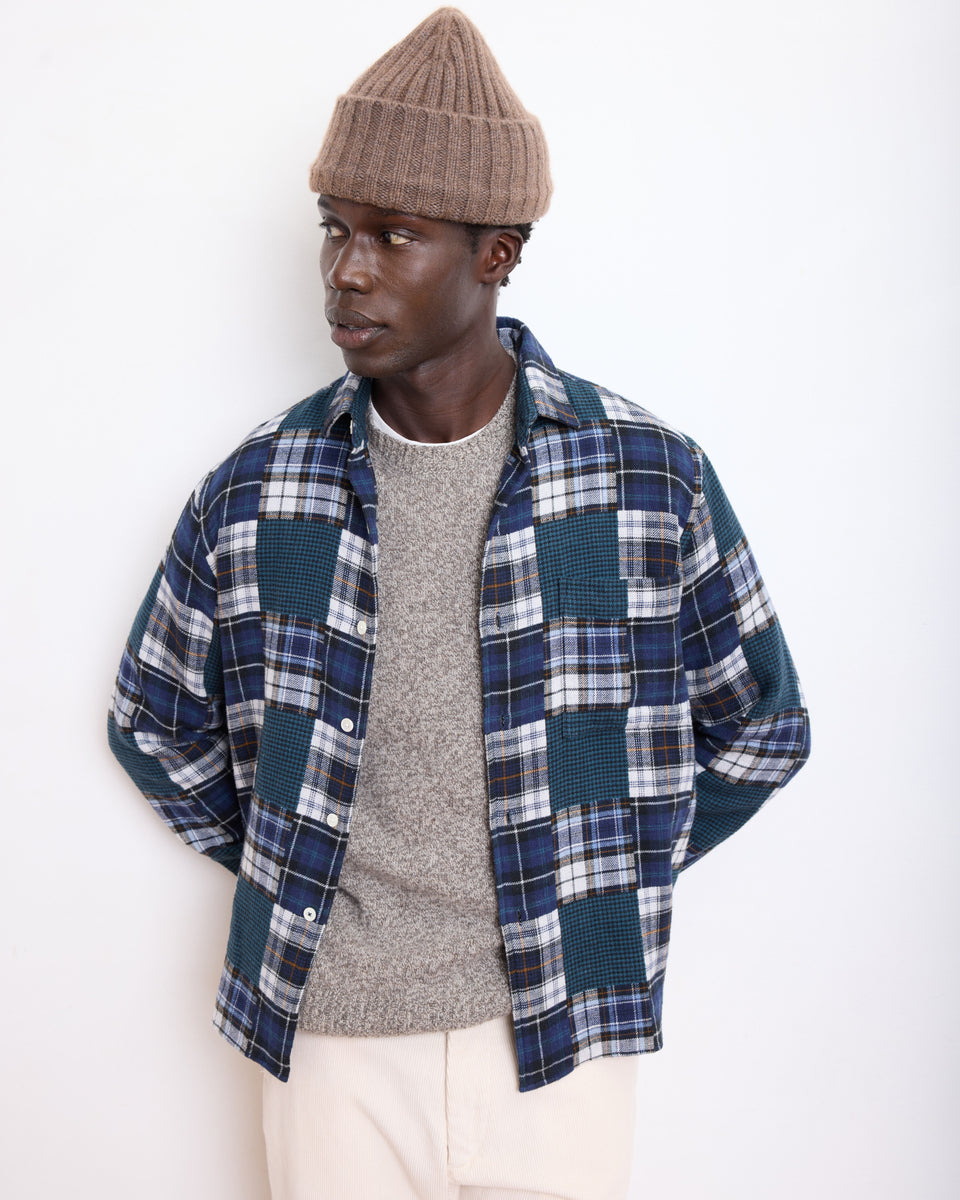 Bonnet Homme en Laine & Cachemire Brun - Image principale