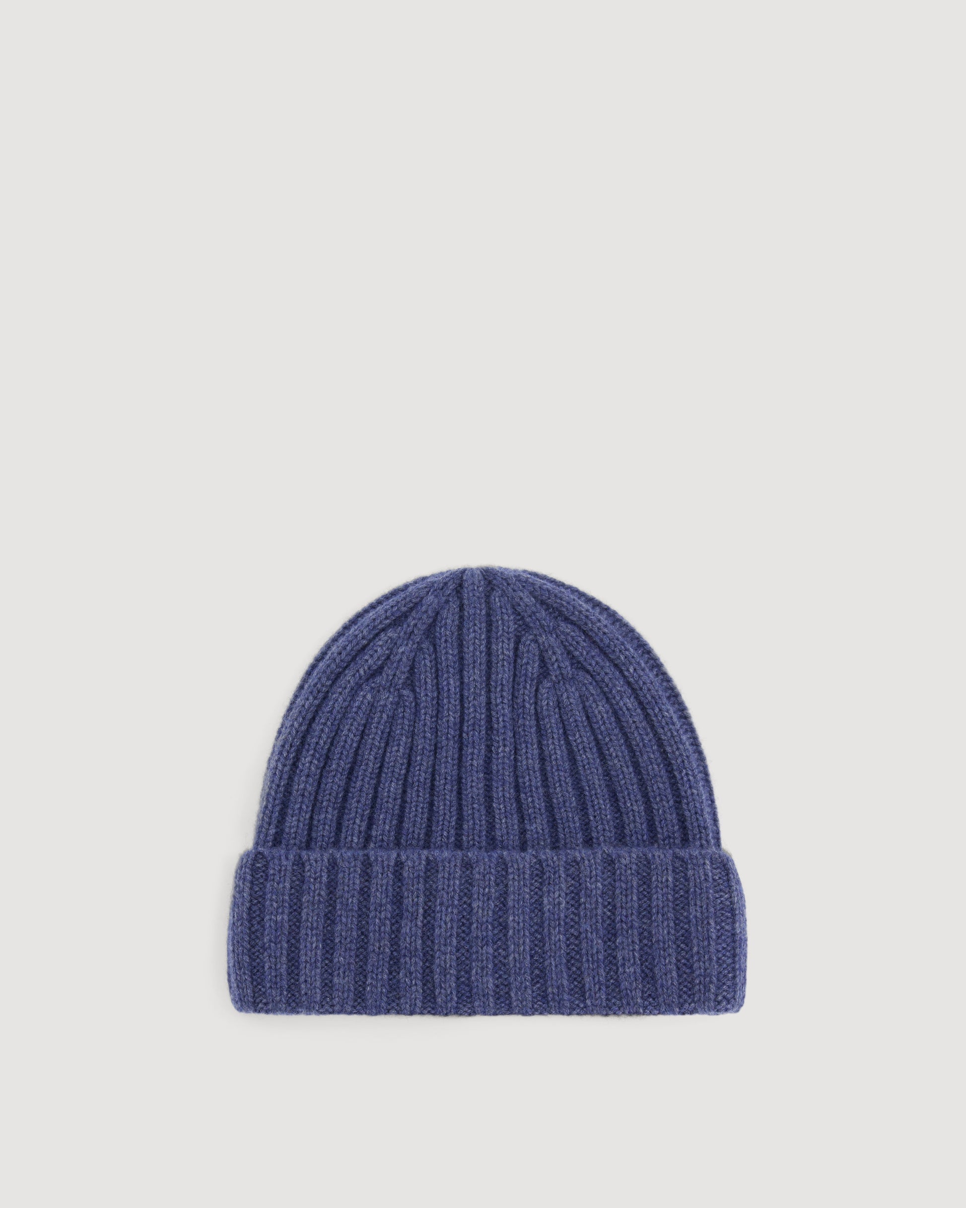 Bonnet Homme en Laine & Cachemire Bleu Cobalt