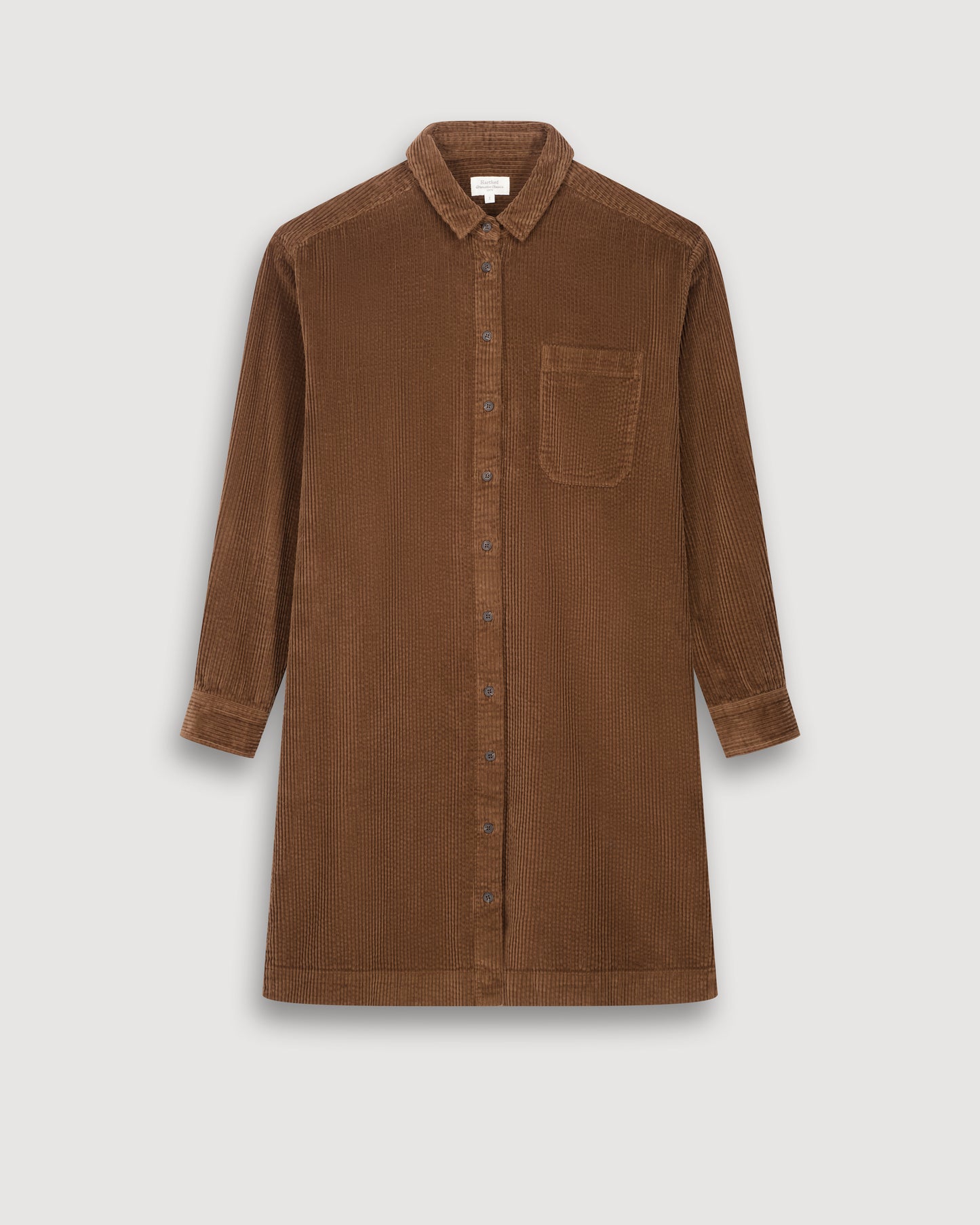 Ryler Women's Hazelnut Seersucker Corduroy Dresse