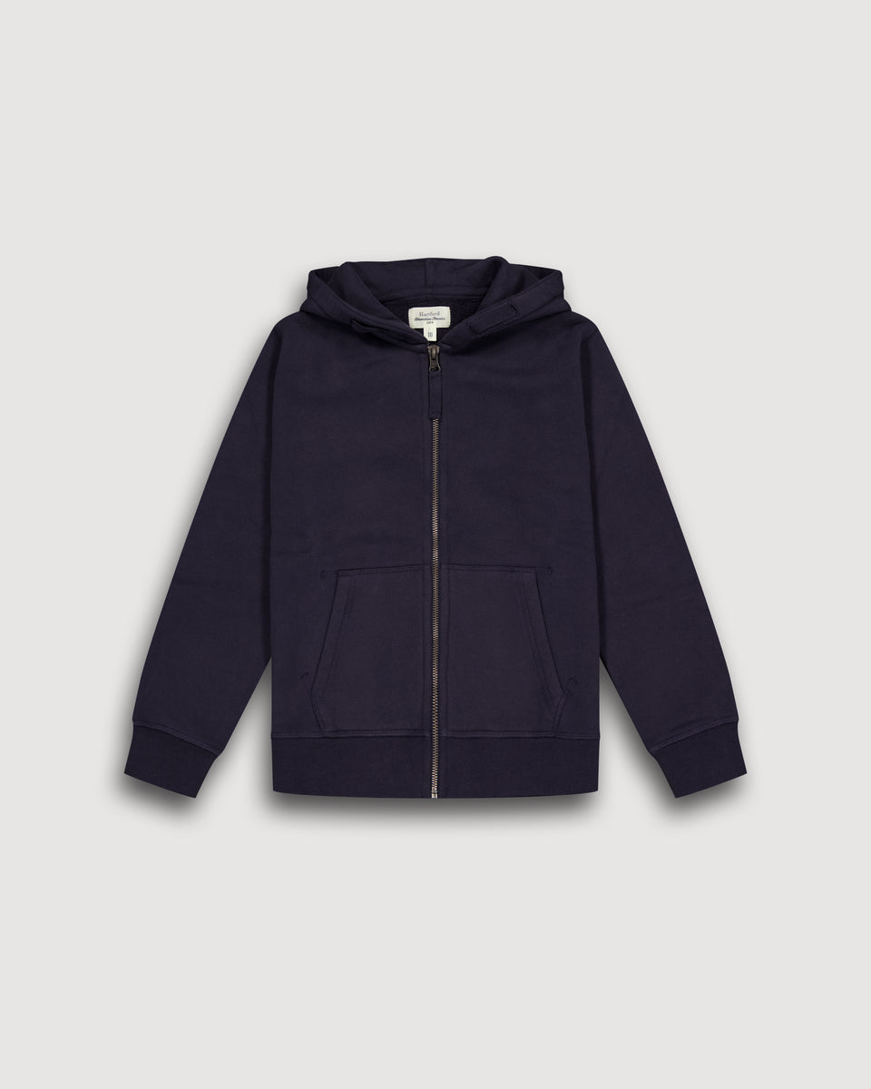 Sweatshirt à capuche Garçon en Molleton Bleu Marine - Image principale