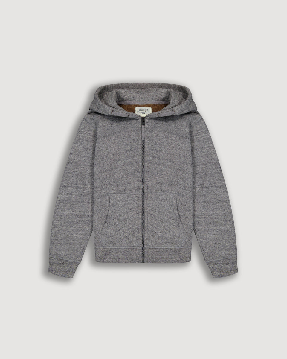 Sweatshirt à capuche Garçon en Molleton Gris - Image principale