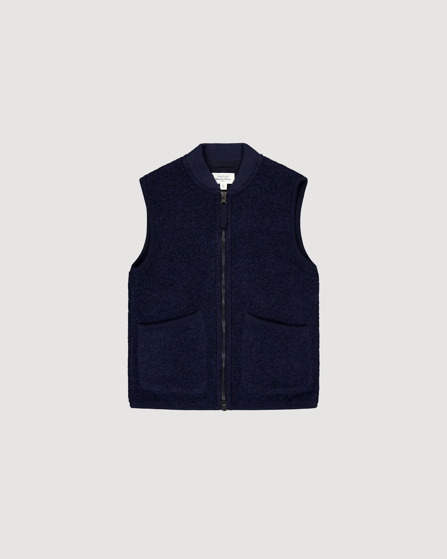 Gilet Garçon en Laine Bouillie Bleu Marine