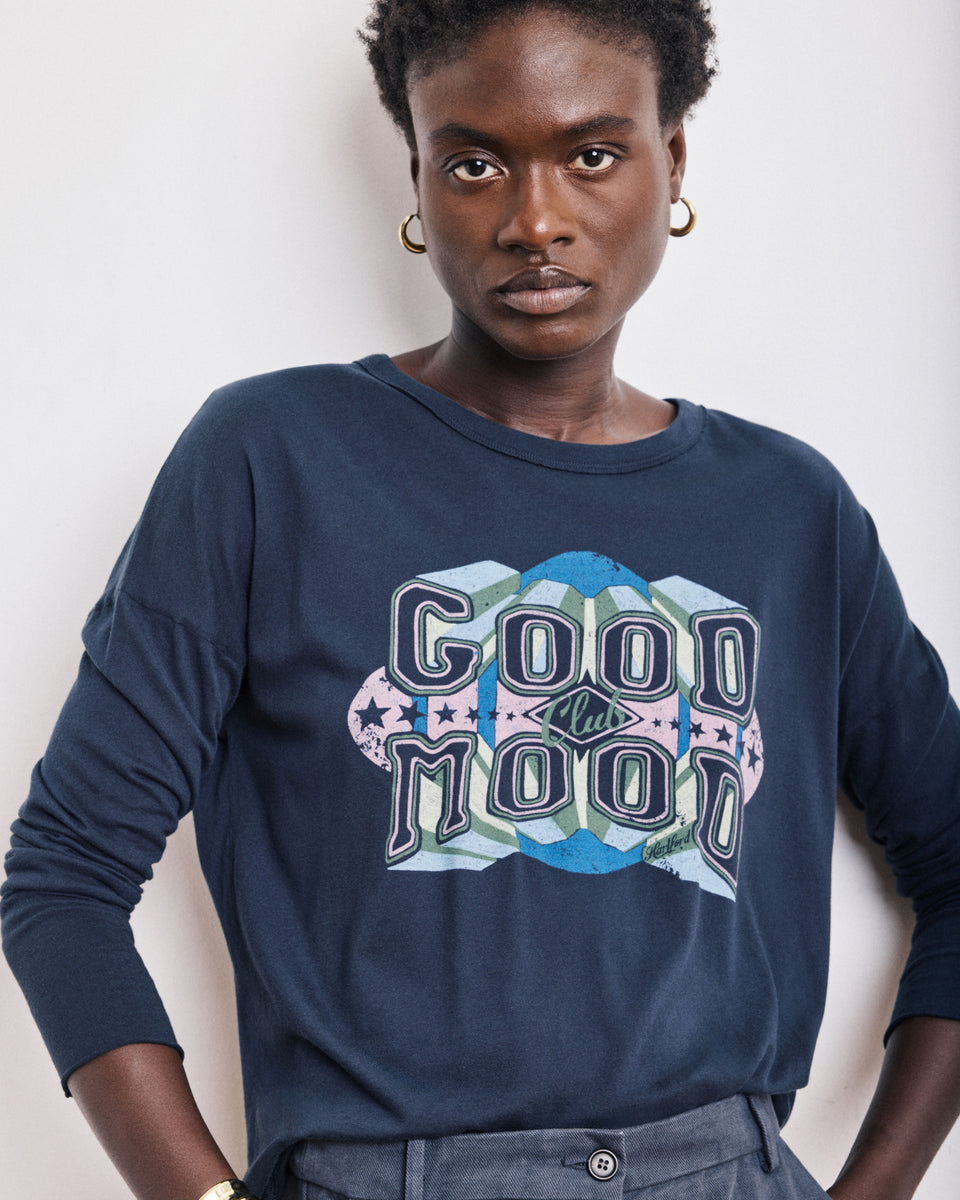 Camiseta Algodón para mujer & Modal Tagood azul noche - Image alternative
