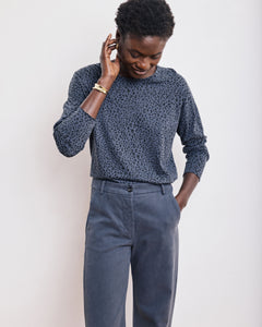 T-Shirt Femme en Coton & Modal Bleu Pétrole Taleo