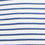 T-Shirt Femme en Coton Côtelé Ecru & Bleu Marine Take
