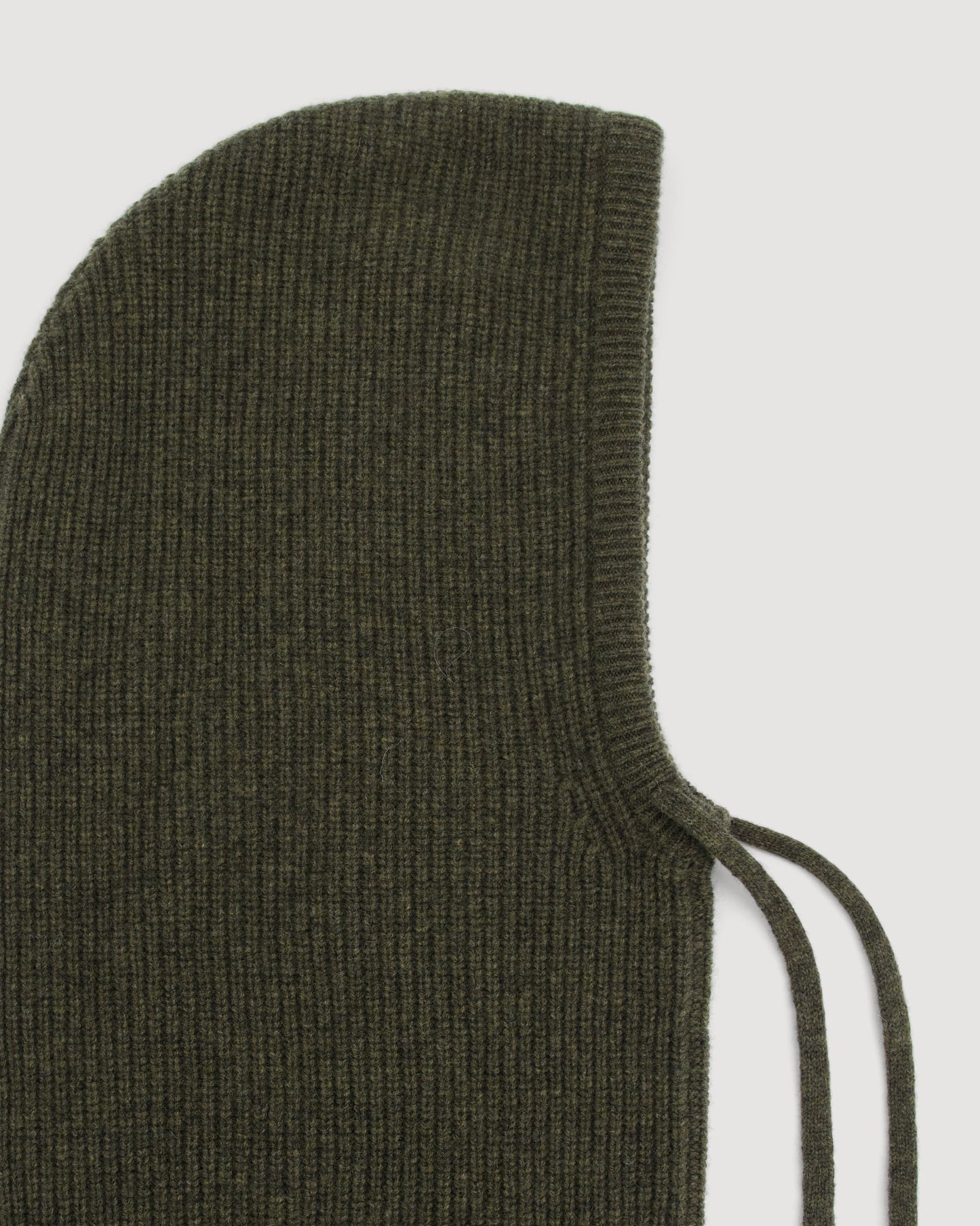Cagoule Femme en Laine & Cachemire Vert Militaire Mellon