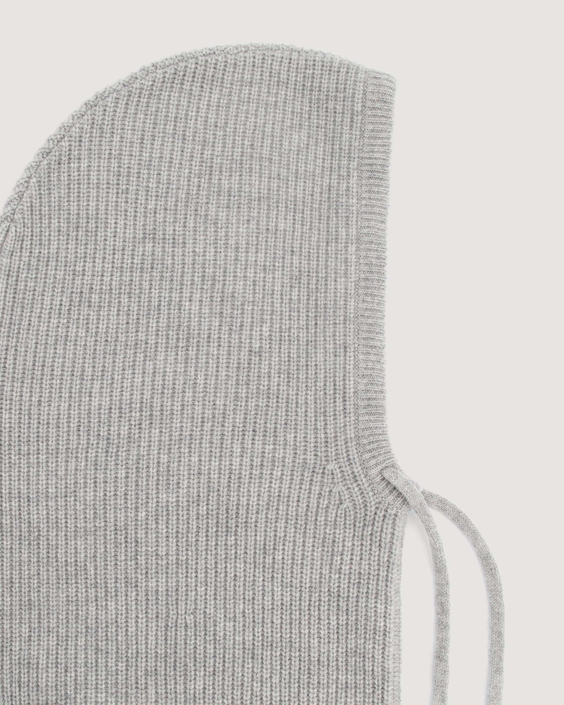 Cagoule Femme en Laine & Cachemire Gris Chiné Mellon