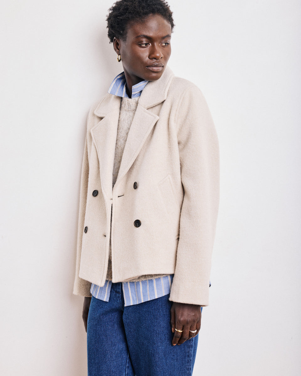 Vega Women's Off-White Wool Jacket - Image alternative
