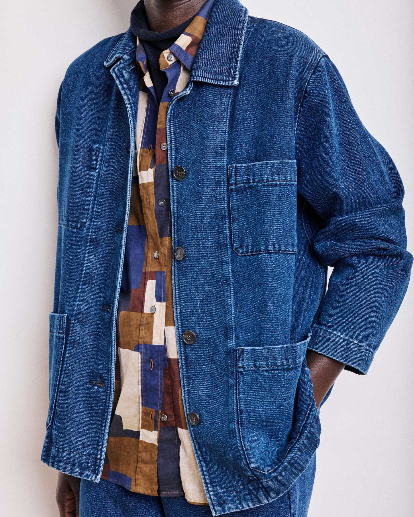 Veste Femme en Lyocell & Coton Denim Bleu Verdi