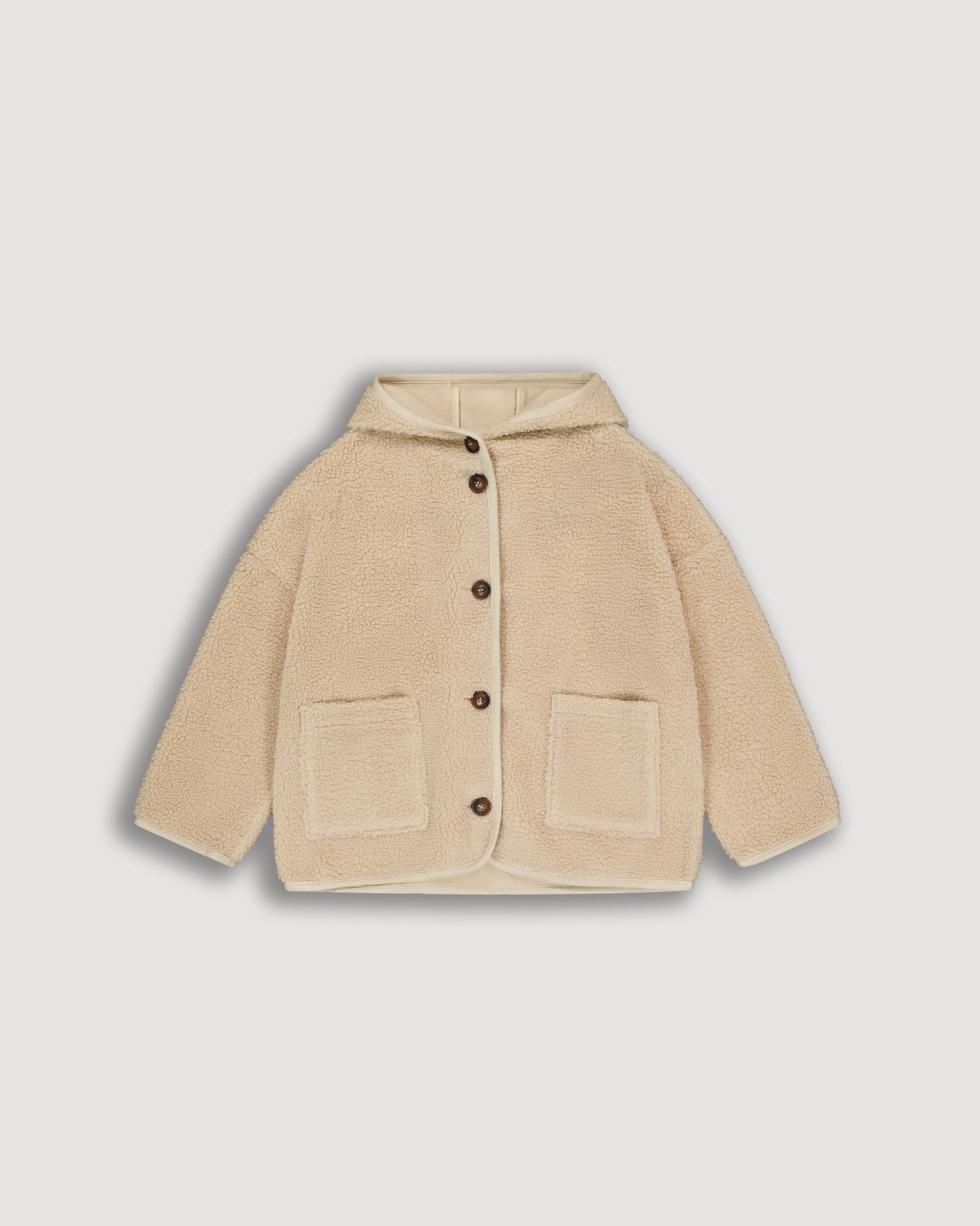 Manteau Fille en Sherpa Sable Visalia