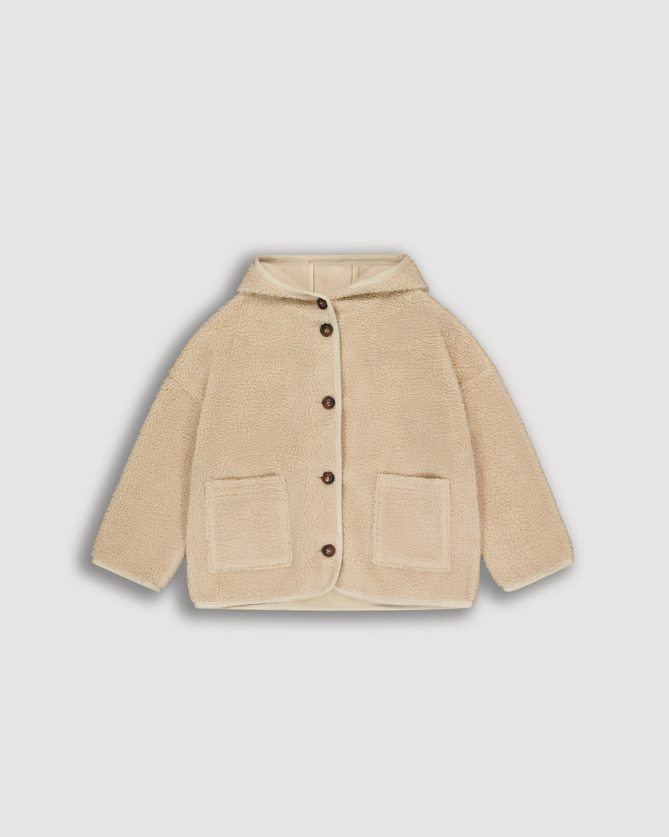 Manteau Fille en Sherpa Sable Visalia - Image principale