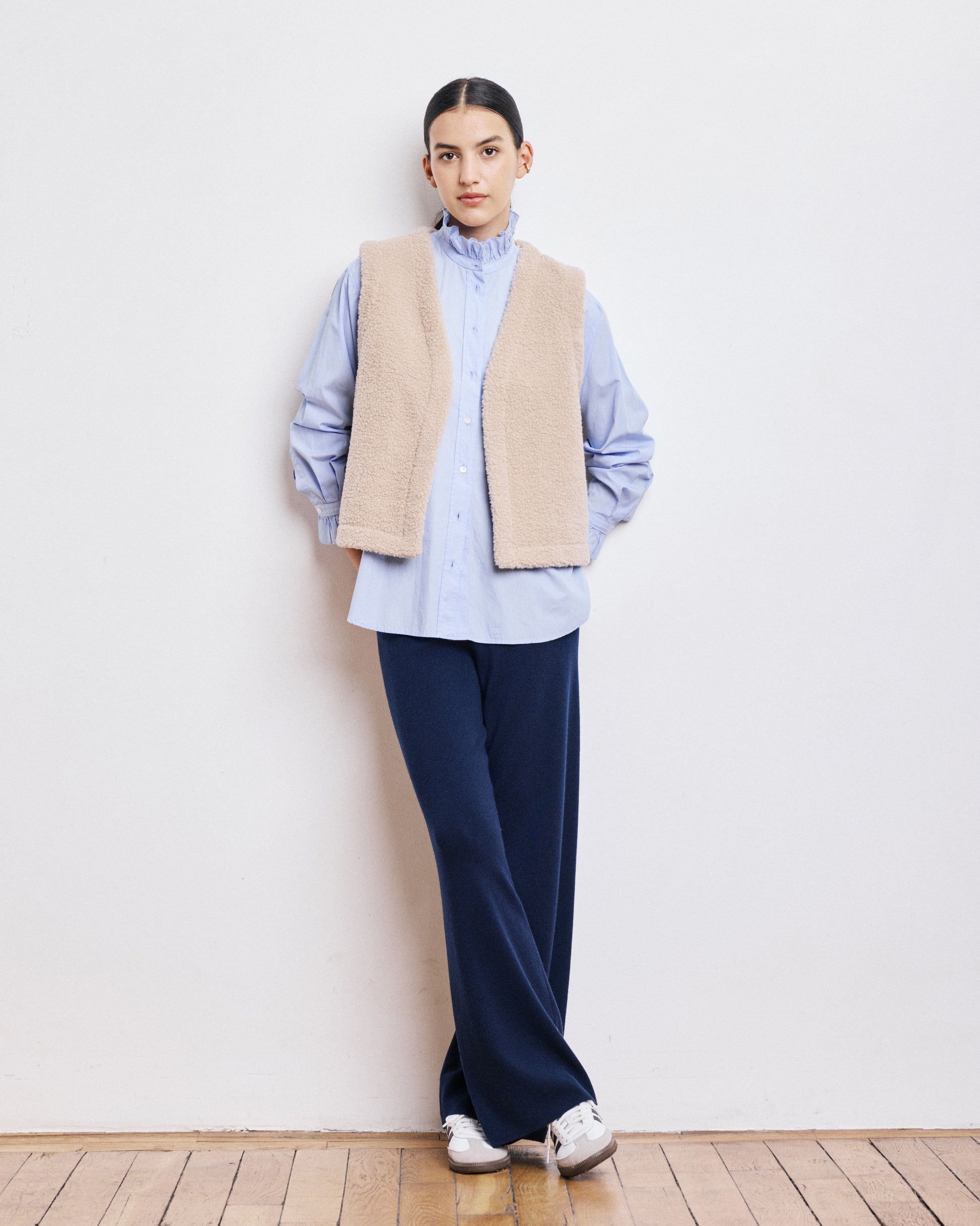 Gilet Femme en Sherpa Sable Valley