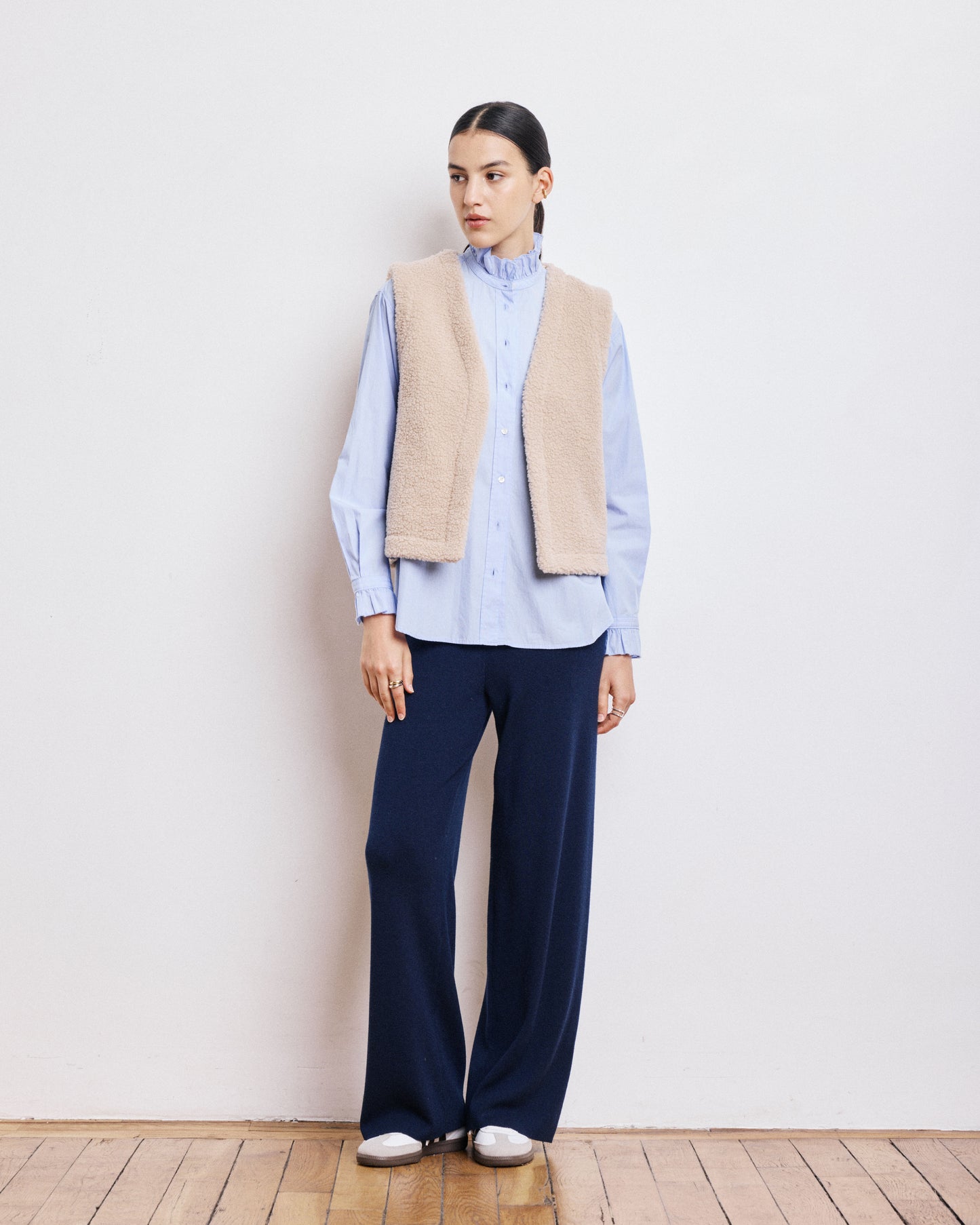 Gilet Femme en Sherpa Sable Valley