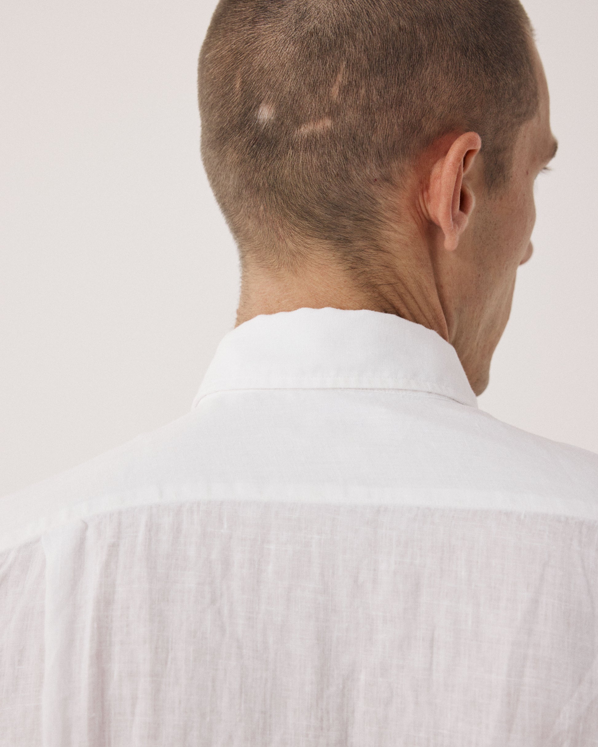 Chemise Homme en Lin Blanc Paul BF01001-20