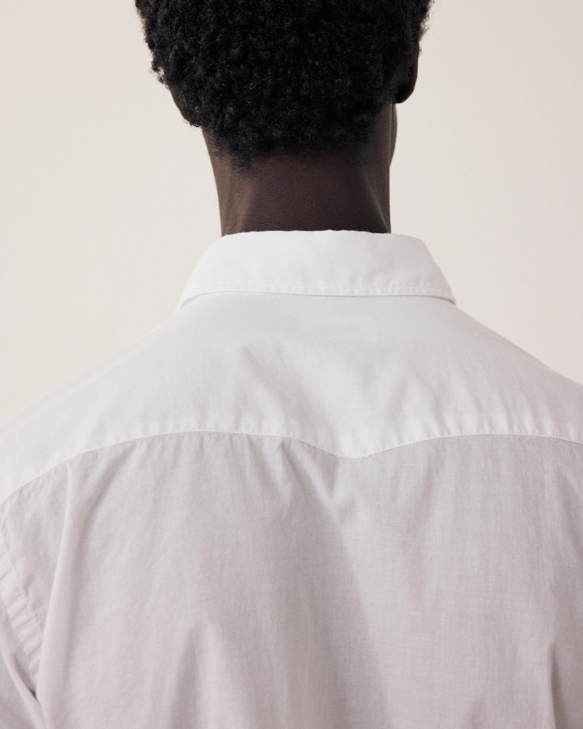 Men's White Cotton Voile Shirt Storm BF09002-20