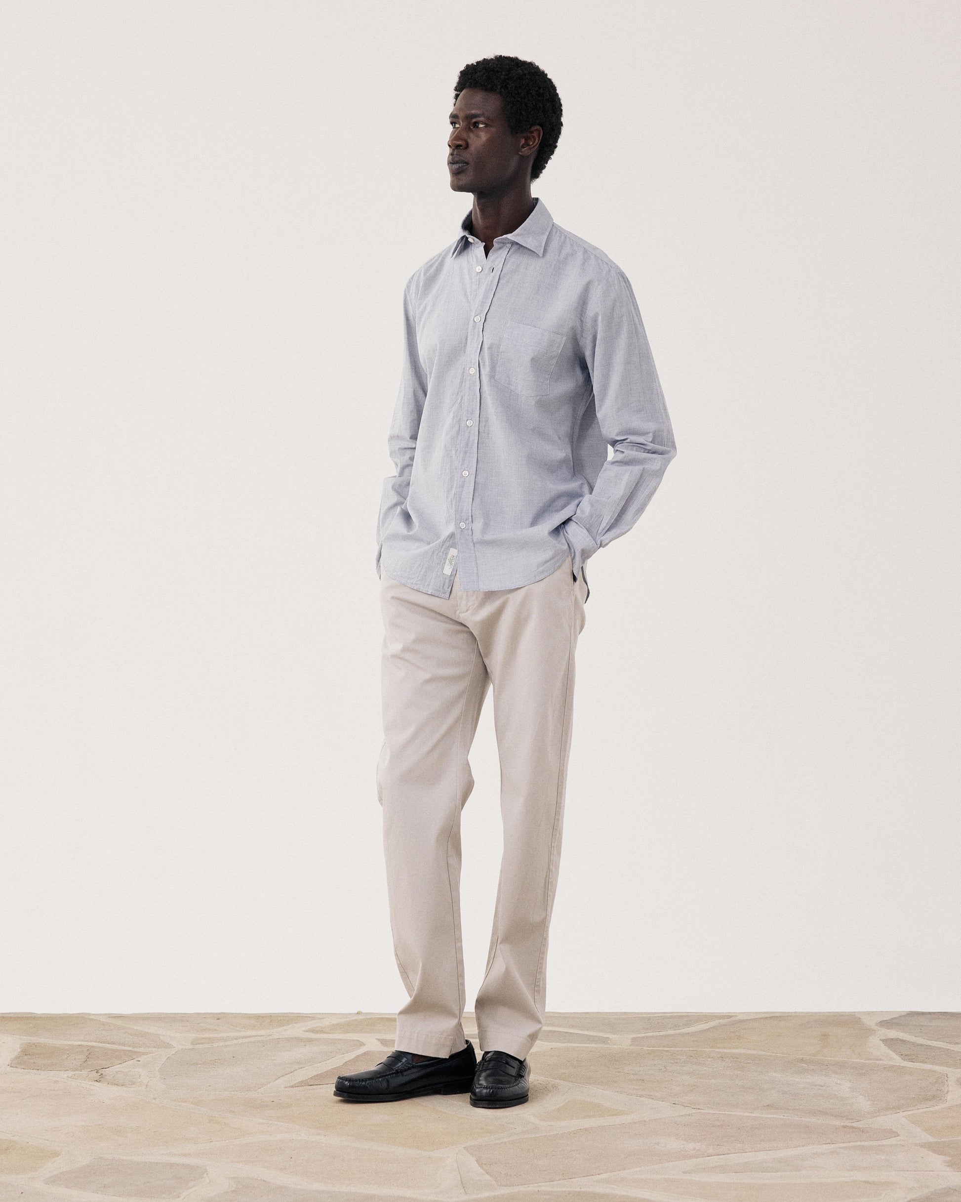 Men's Navy Blue End-to-end Shirt Paul BF11015-01