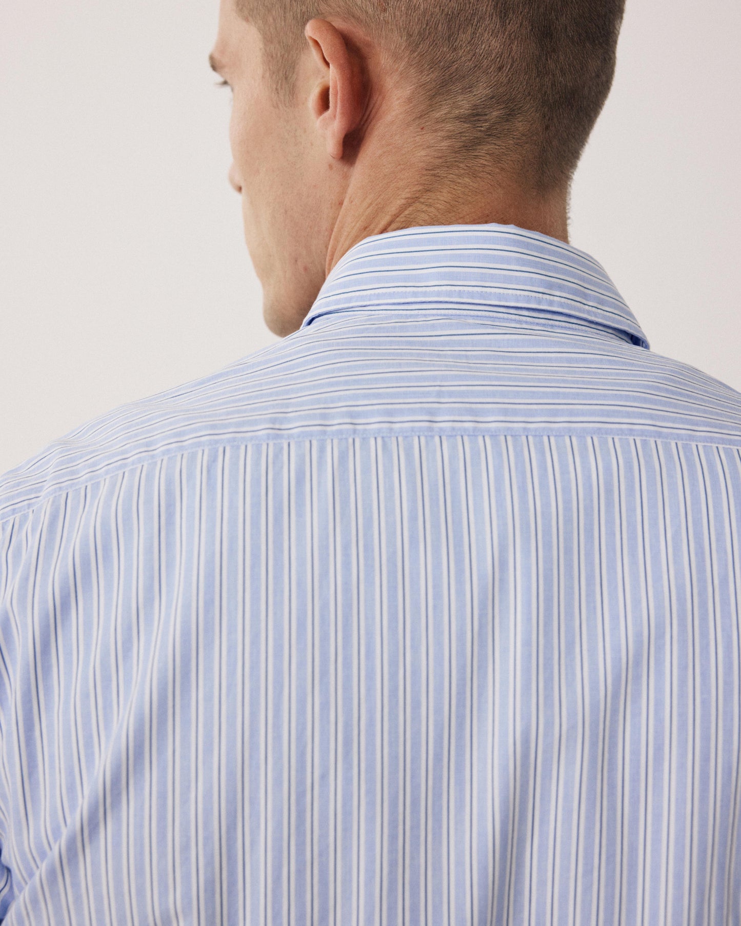 Chemise Homme en Popeline Bleu & Blanc Sammy BF12007-03