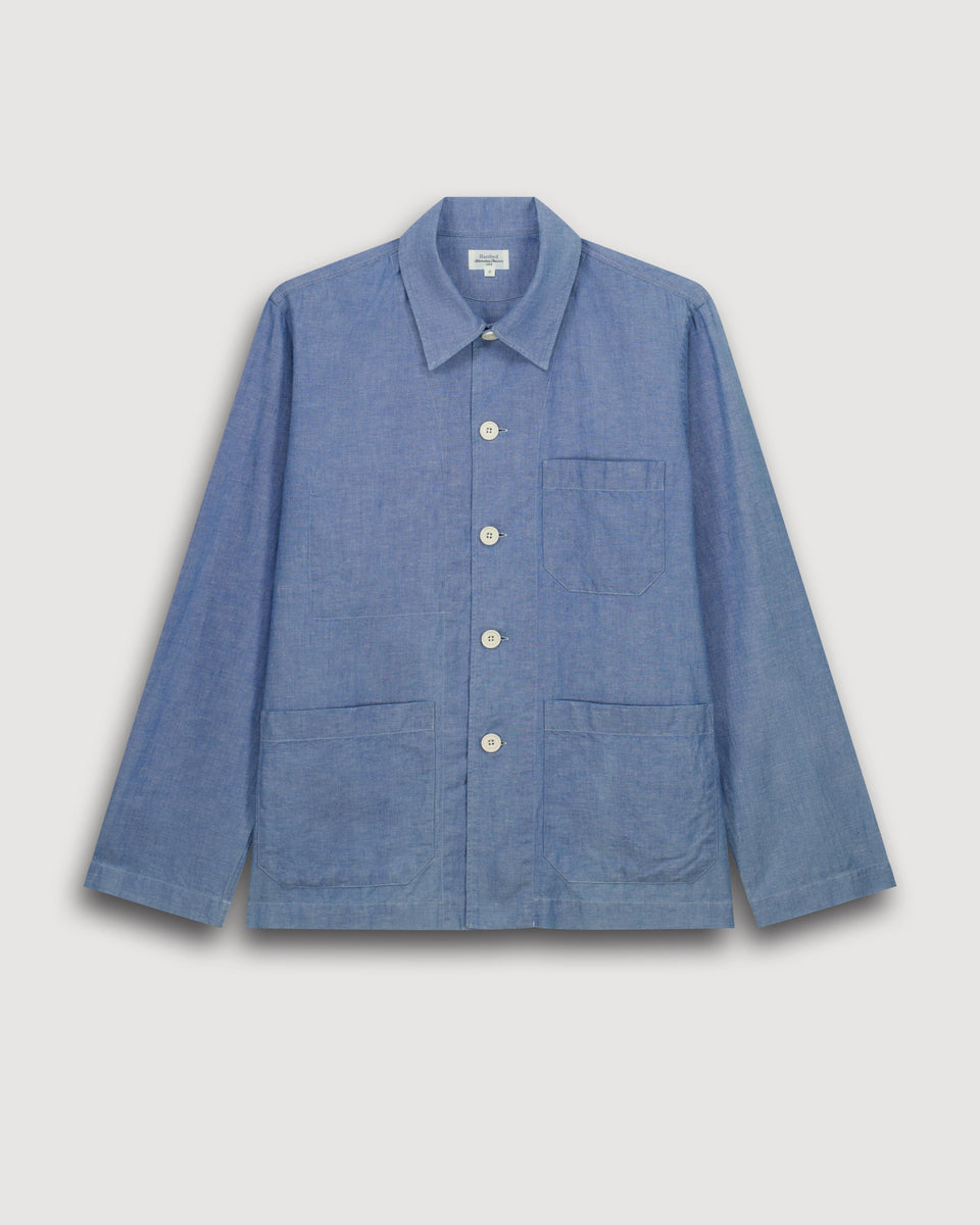 Veste Homme en Chambray de Lin & Coton Perry - Image 3