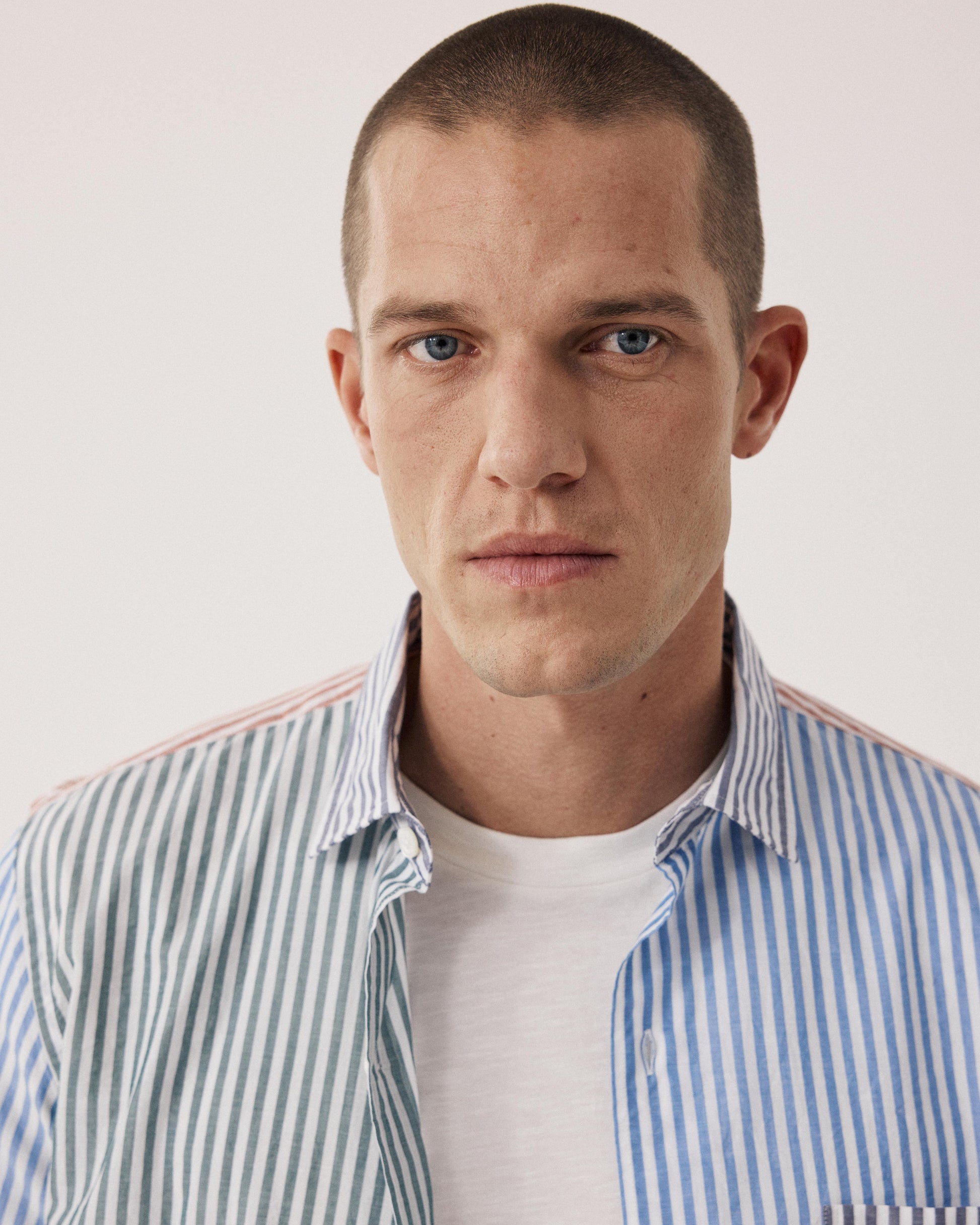 Chemise Homme en Fil-à-fil Patchwork BF27016-08