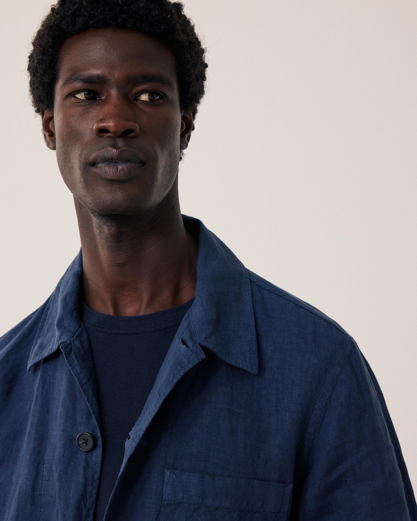 Perry Men's Navy Blue Linen Jacket BF28100-59