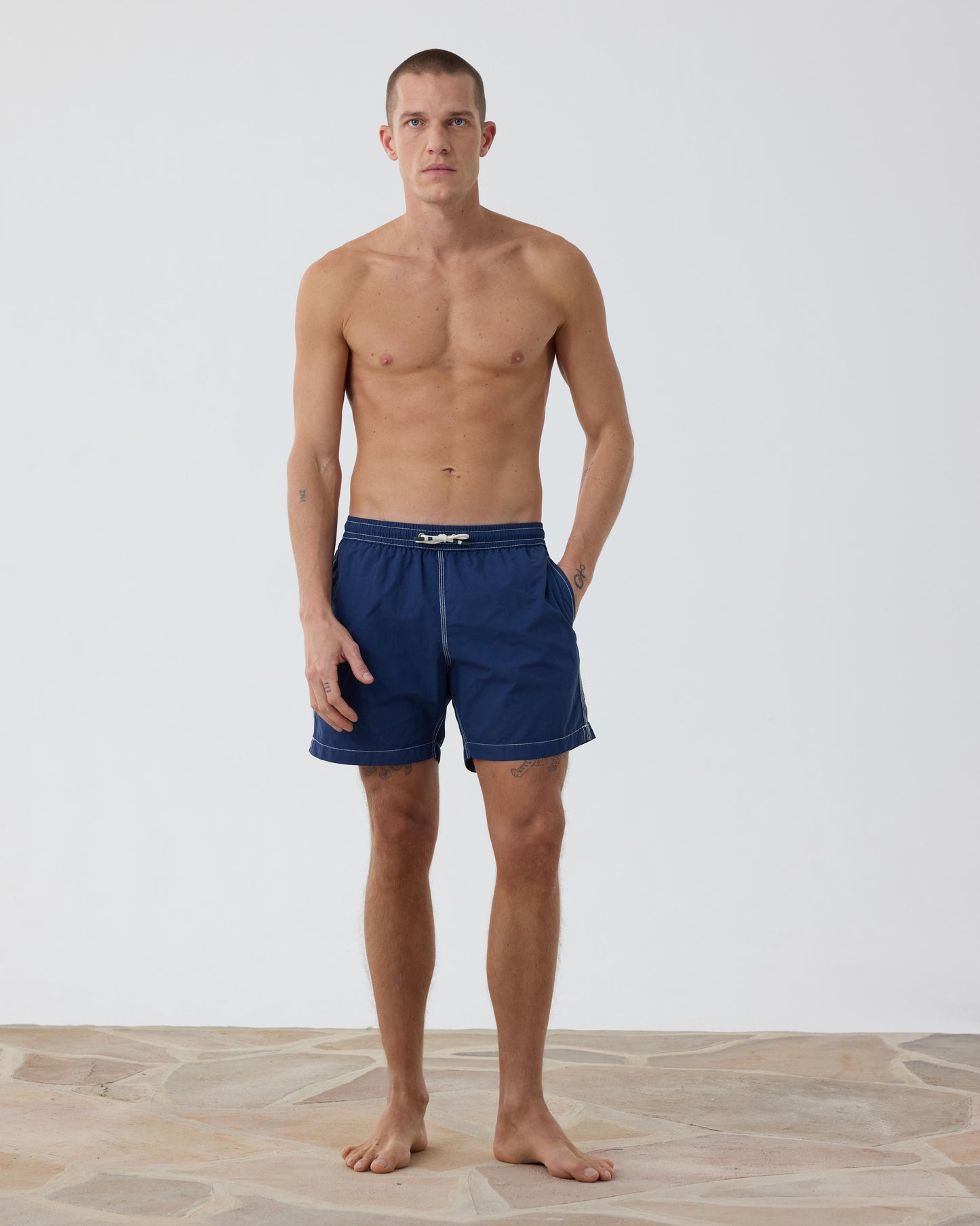 Men's Classic Navy Blue Swim Trunks BF30200-58
