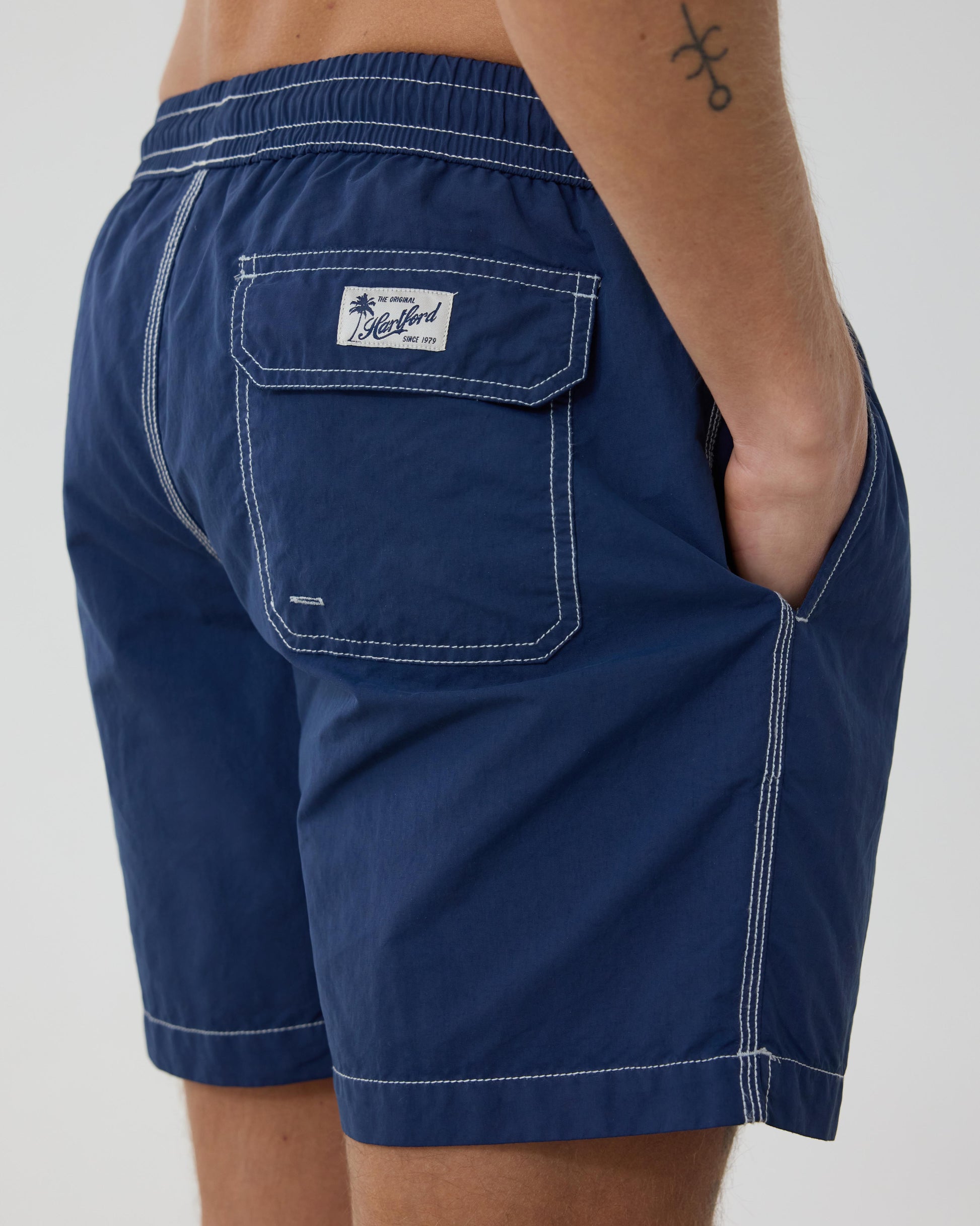 Men's Classic Navy Blue Swim Trunks BF30200-58