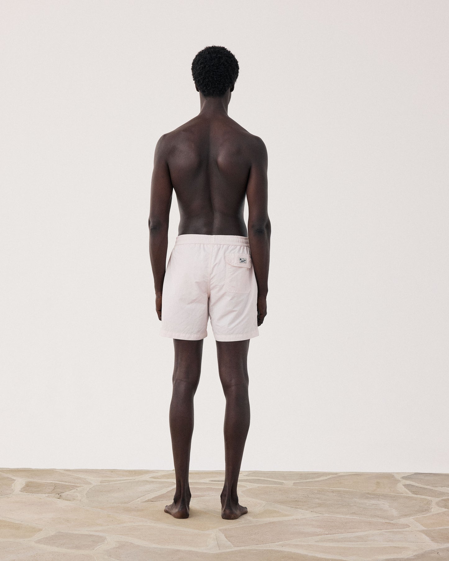 Maillot Homme Uni Rose Pâle Swim BF30200-86