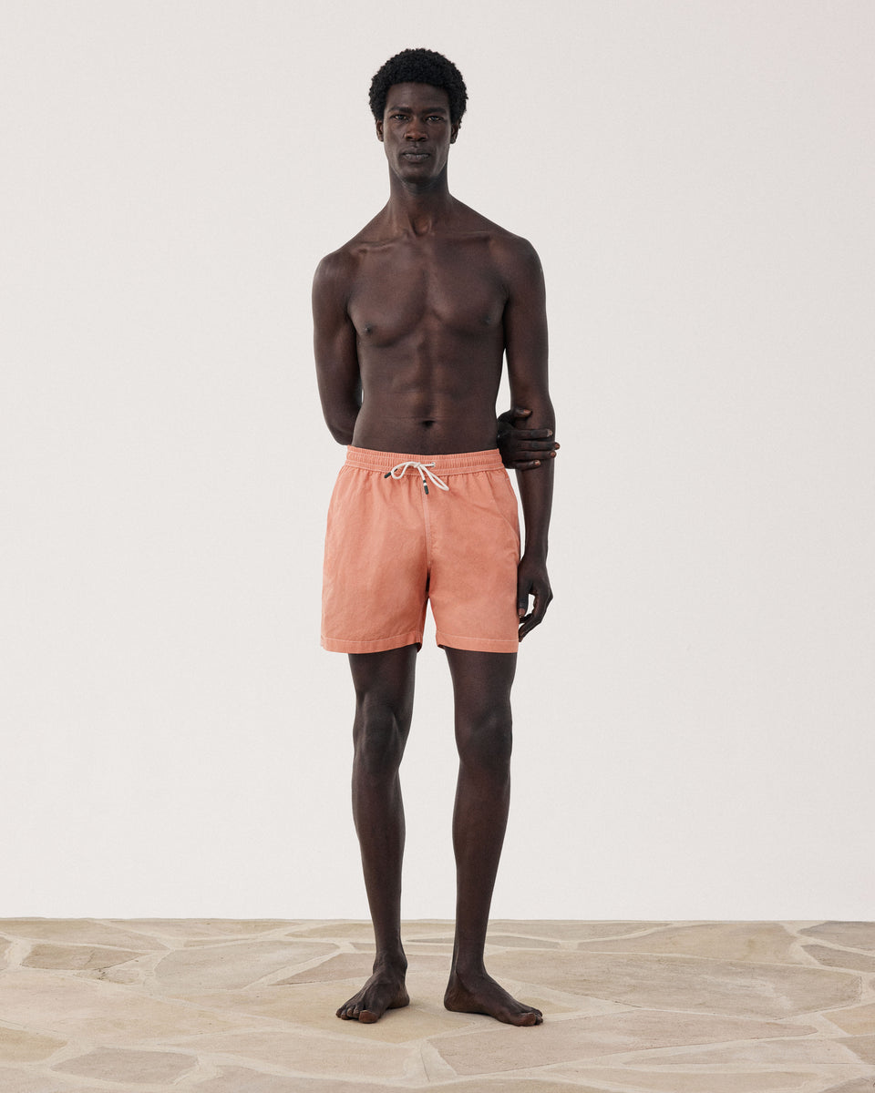 Men's Classic Peach Swim Trunks - Image principale