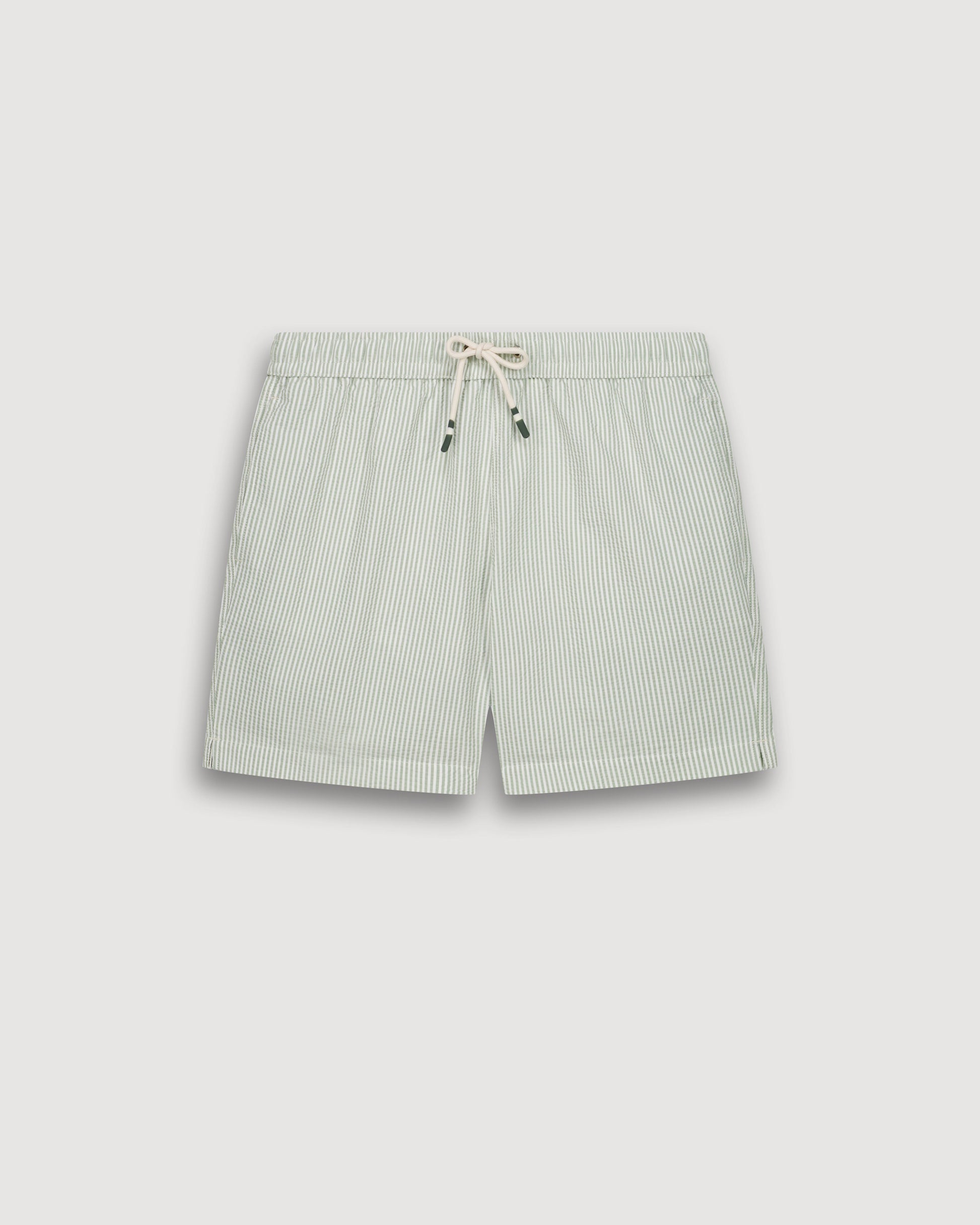 Maillot Homme en Seersucker Vert Clair Swim BF30203-03