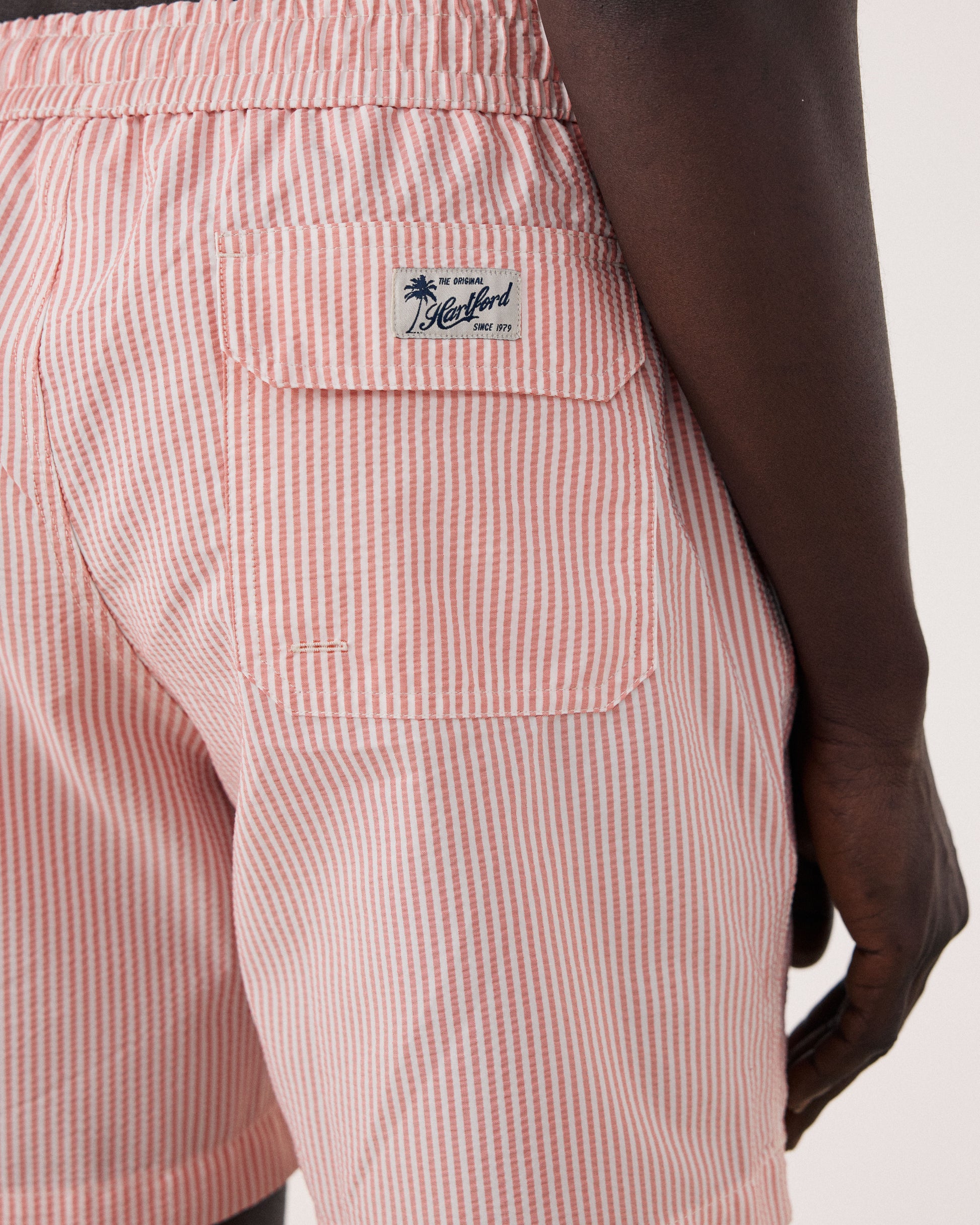 Maillot Homme en Seersucker Corail Swim BF30203-08