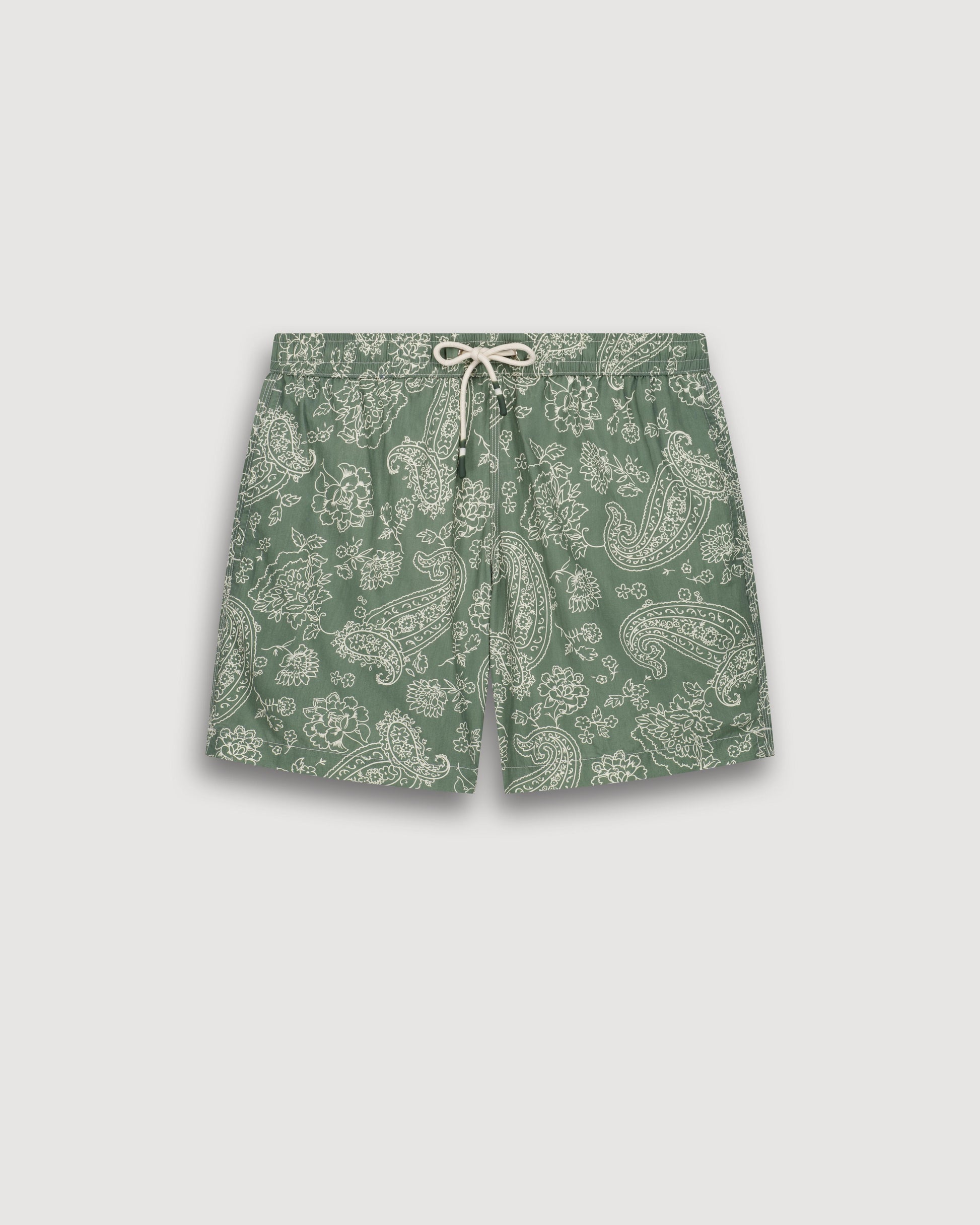 Maillot Homme Imprimé Paisley Vert Swim BF30216-03