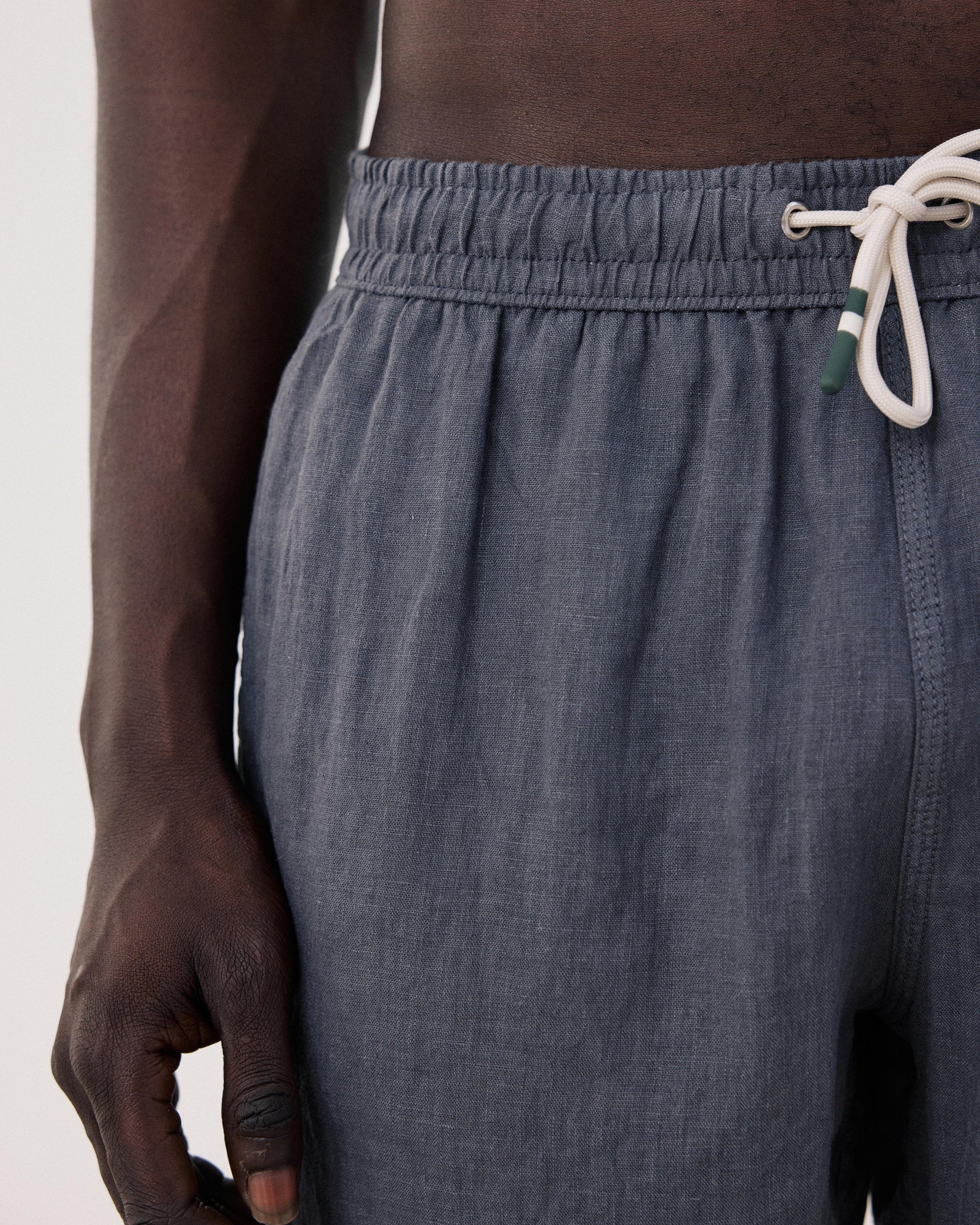 Men's Carbon Linen Long Swim Short BF40201-90