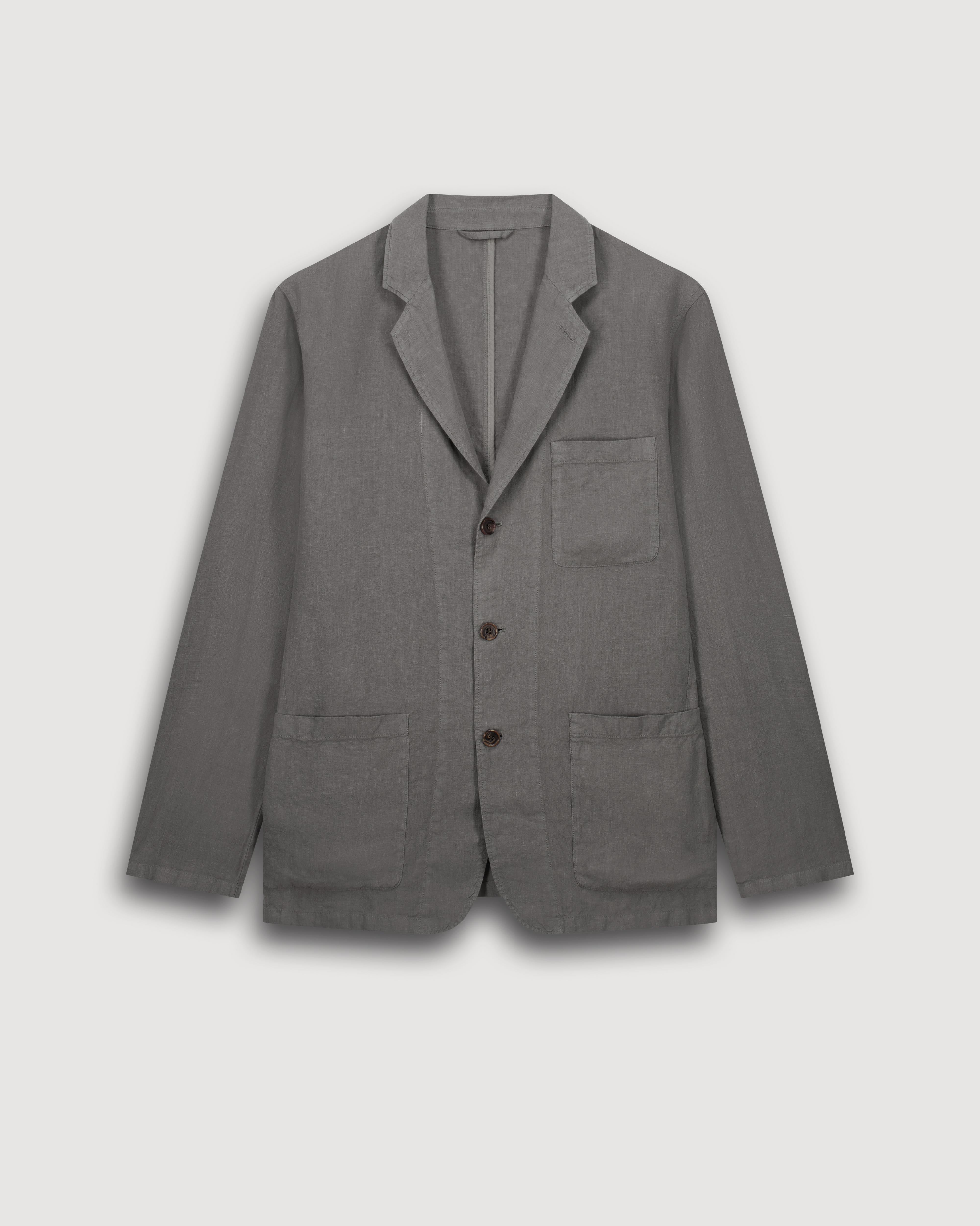 (新品未使用)Boyfriend Linen Jacket　36 Jobby Men's Military green Linen Jacket BF42101-70 - Men's Jacket