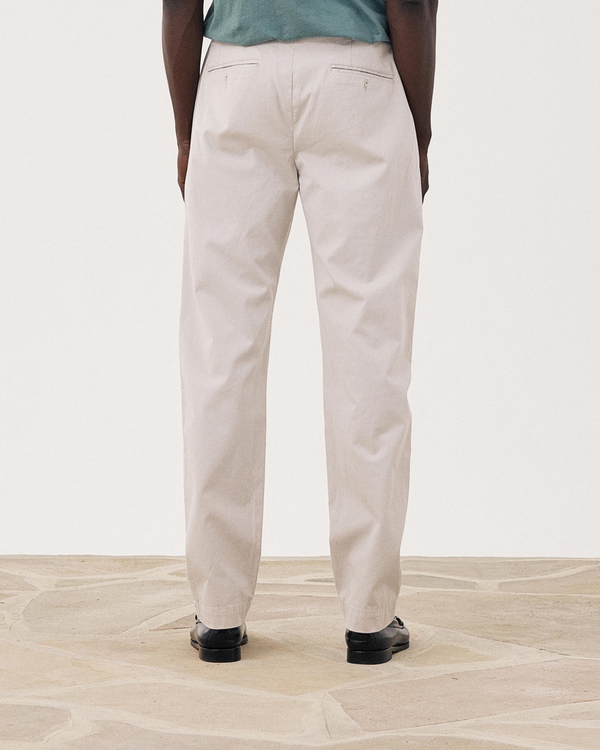 Pantalon Homme en Piqué de Coton Beige Taylor BF51104-118