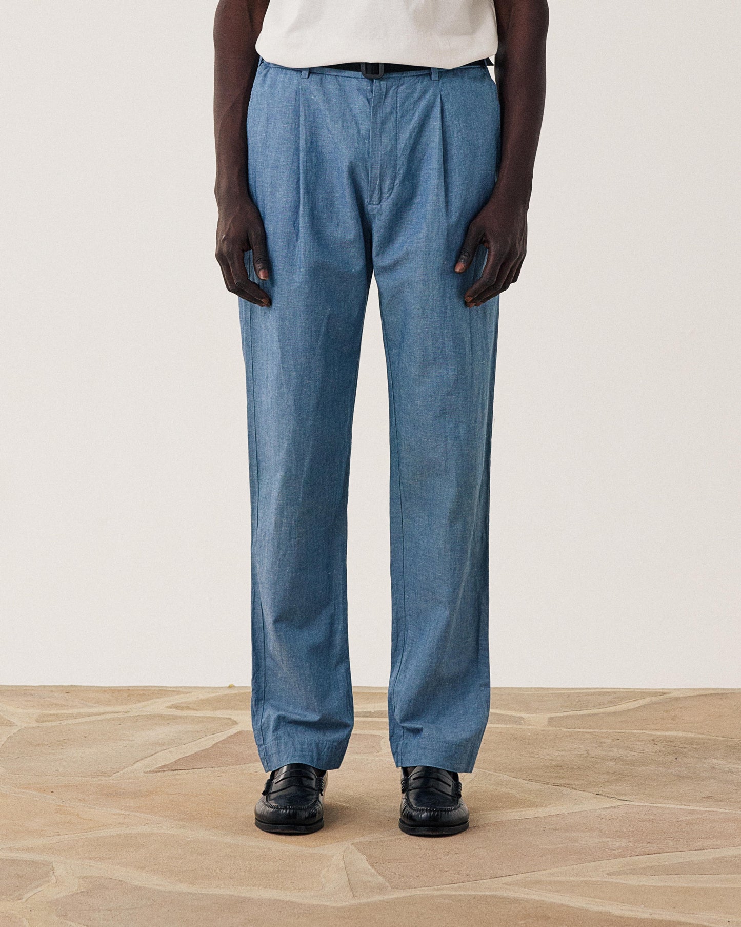 Task Men's Chambray Linen & Cotton Chambray Pants