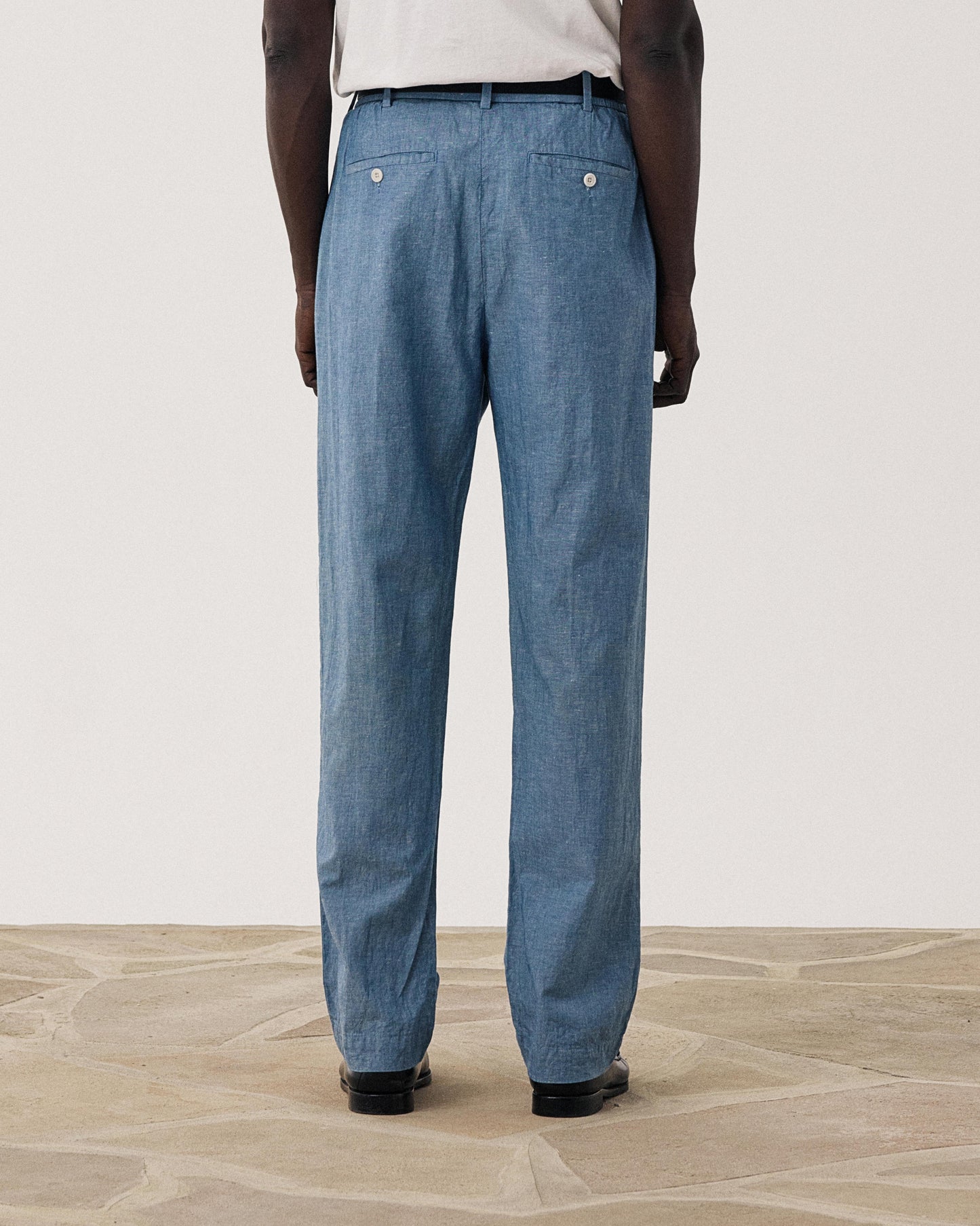 Task Men's Chambray Linen & Cotton Chambray Pants