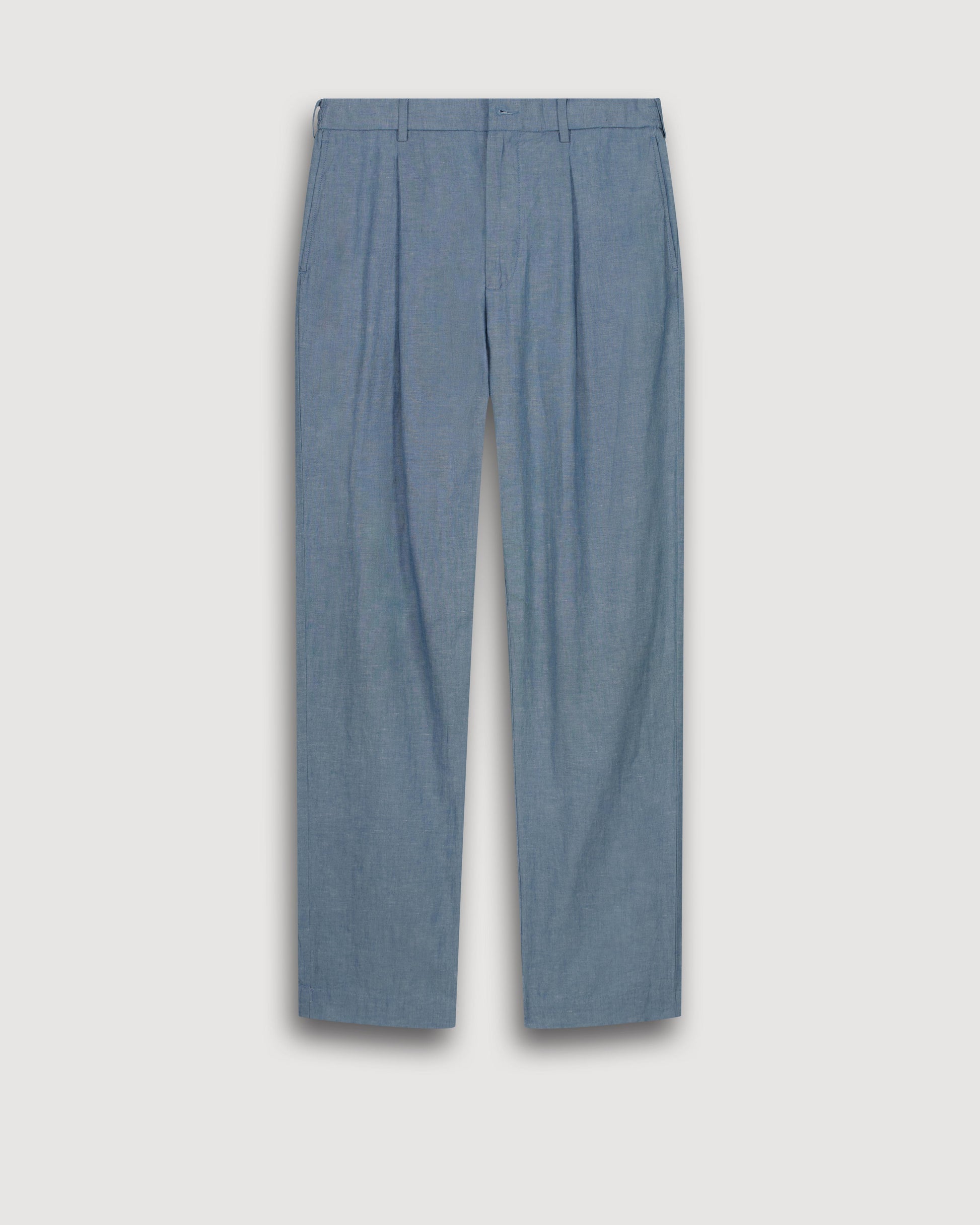 Pantalon Homme en Chambray de Lin & Coton Chambray Task BF55116-01