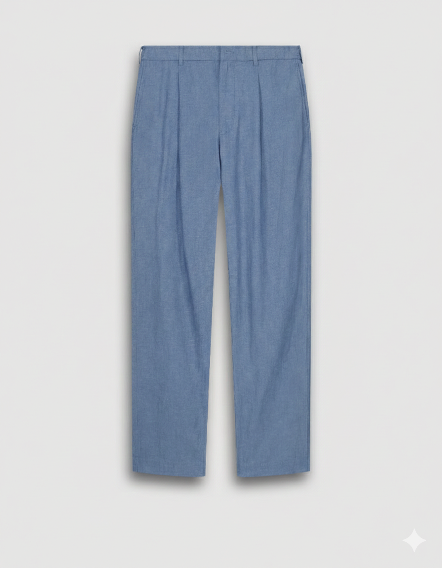 Task Men's Chambray Linen & Cotton Chambray Pants