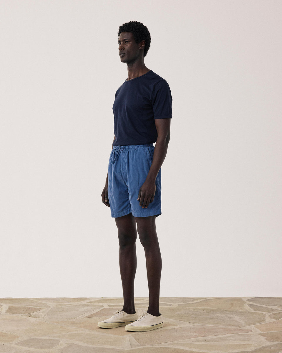 Short men in Corduroy Blue Denim Jog - Image alternative