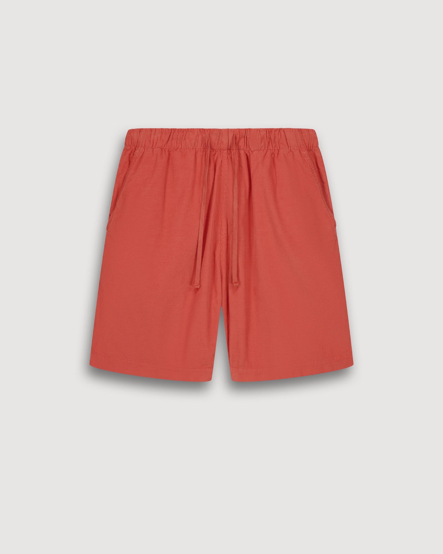 Short Homme en Velours Côtelé Rouge Jog BF57109-83