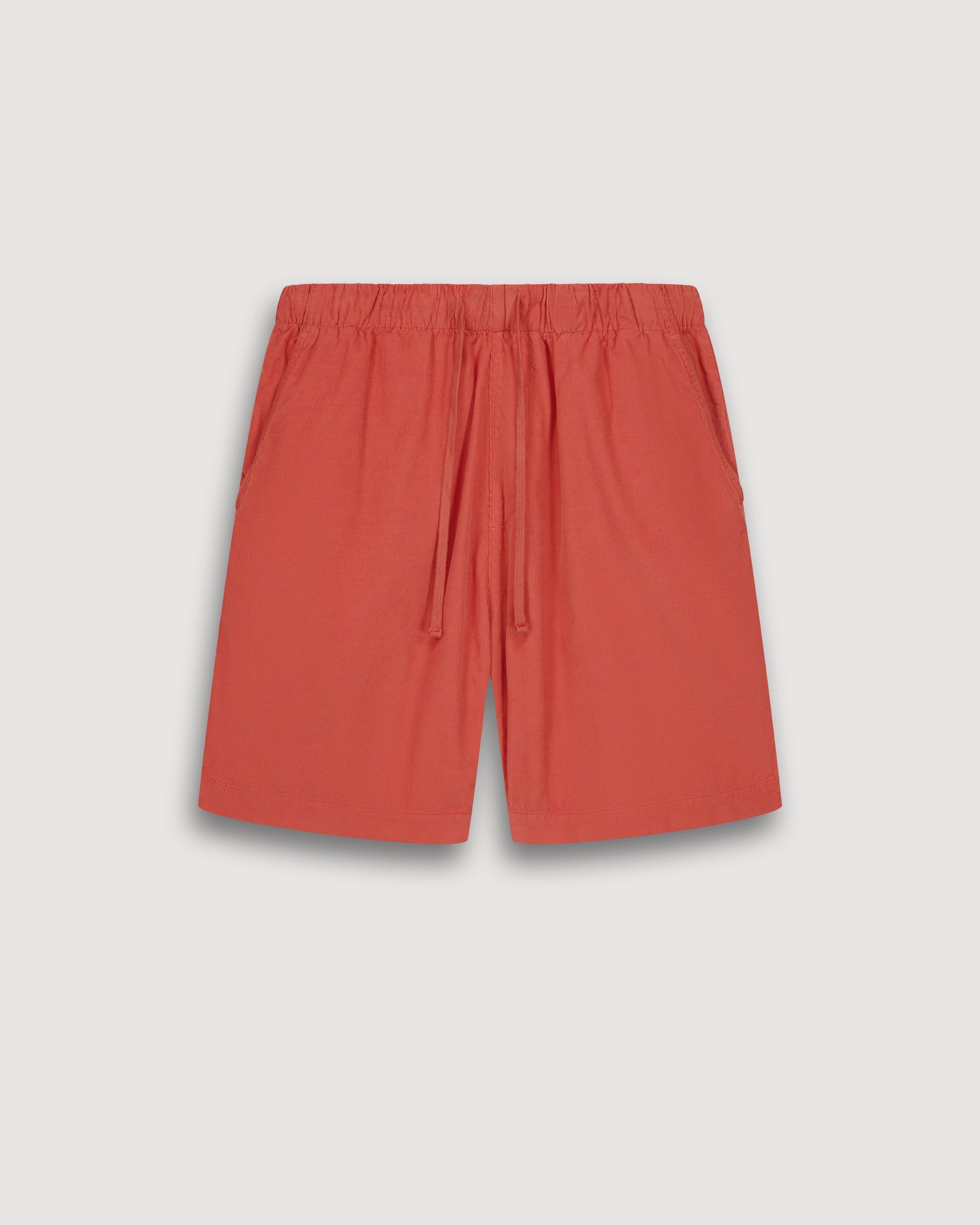 Short Homme en Velours Côtelé Rouge Jog BF57109-83