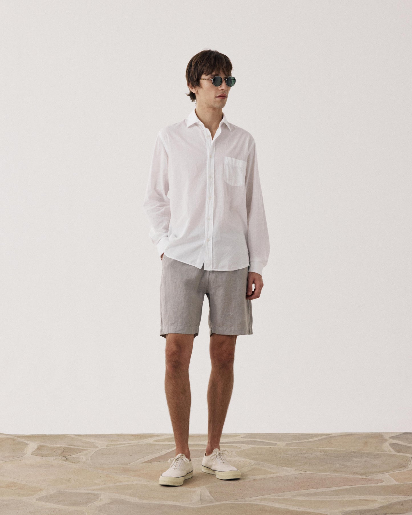 Joggy Men's Sage Green Linen Short