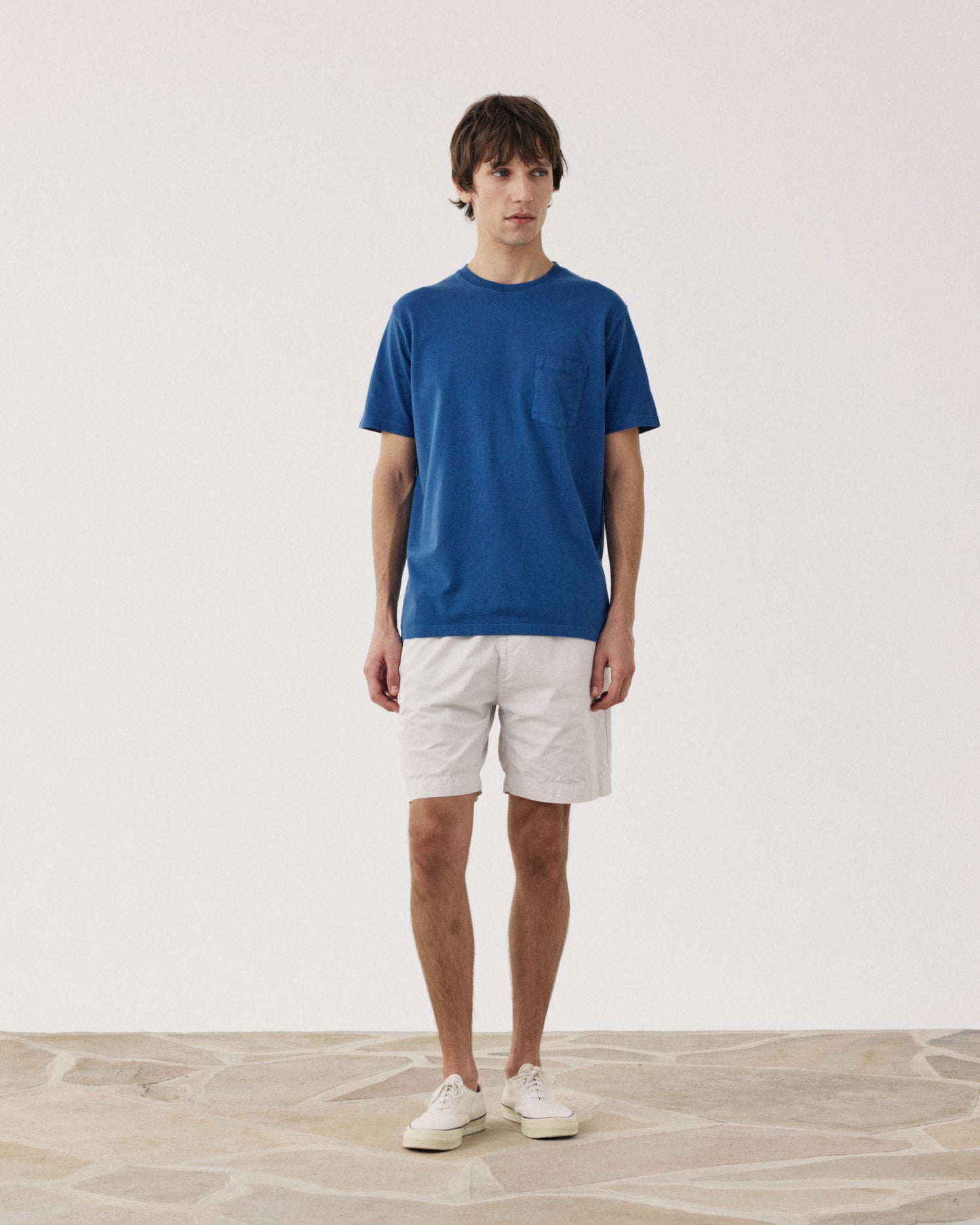 Short Homme en Cotton Léger Beige Joggy BF58103-52