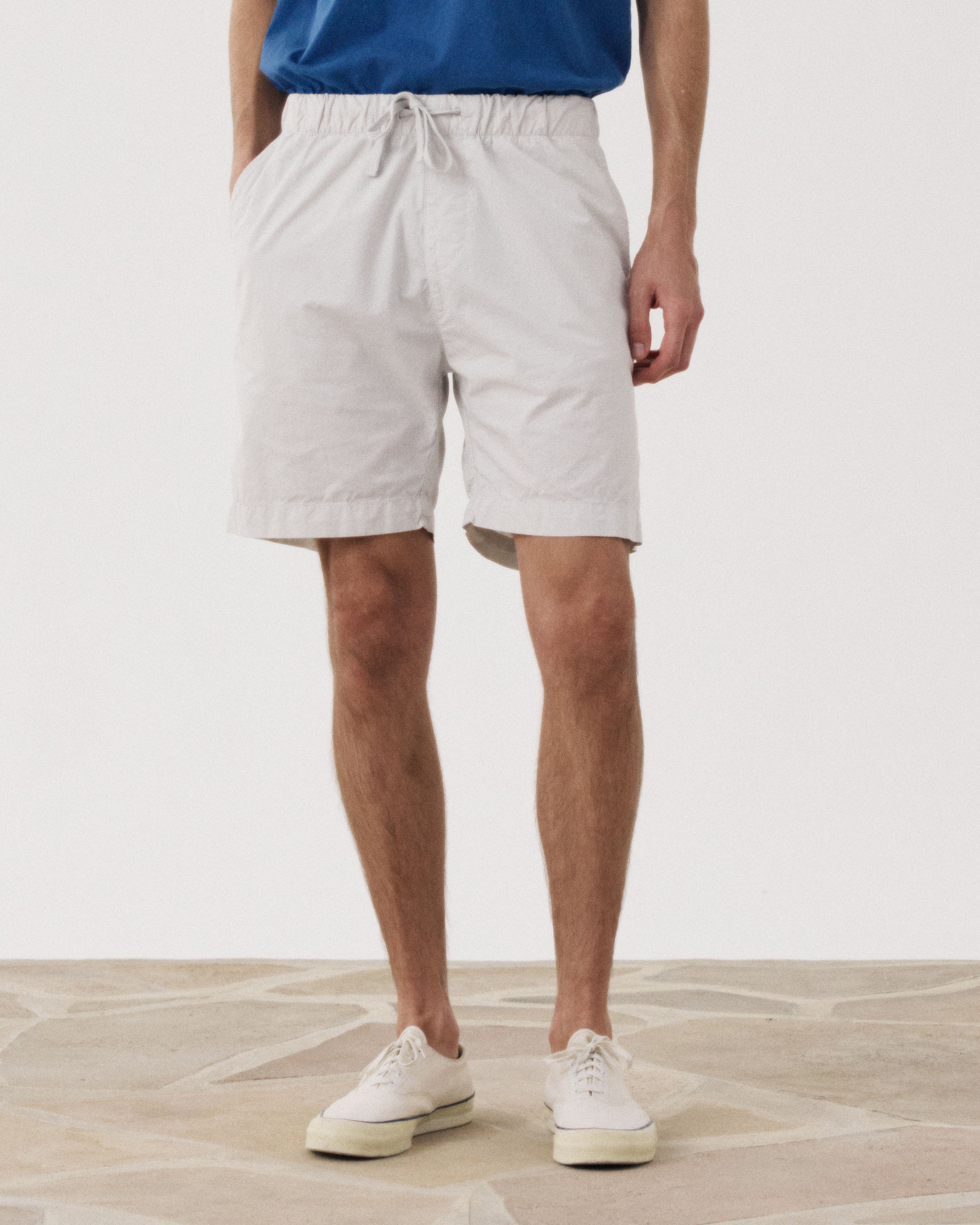Short Homme en Cotton Léger Beige Joggy BF58103-52