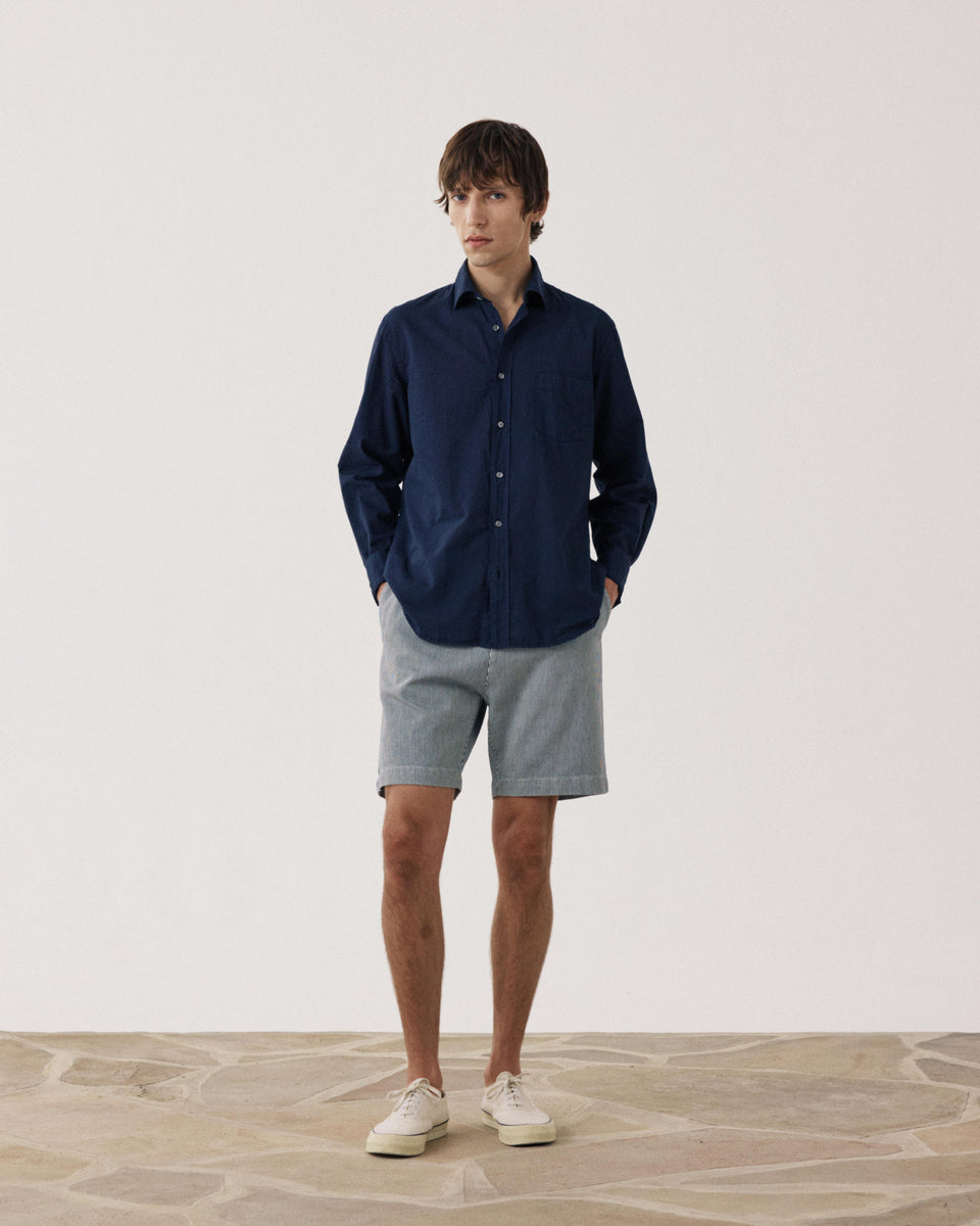 Joggy Men's Indigo Blue Cotton Short - Image alternative