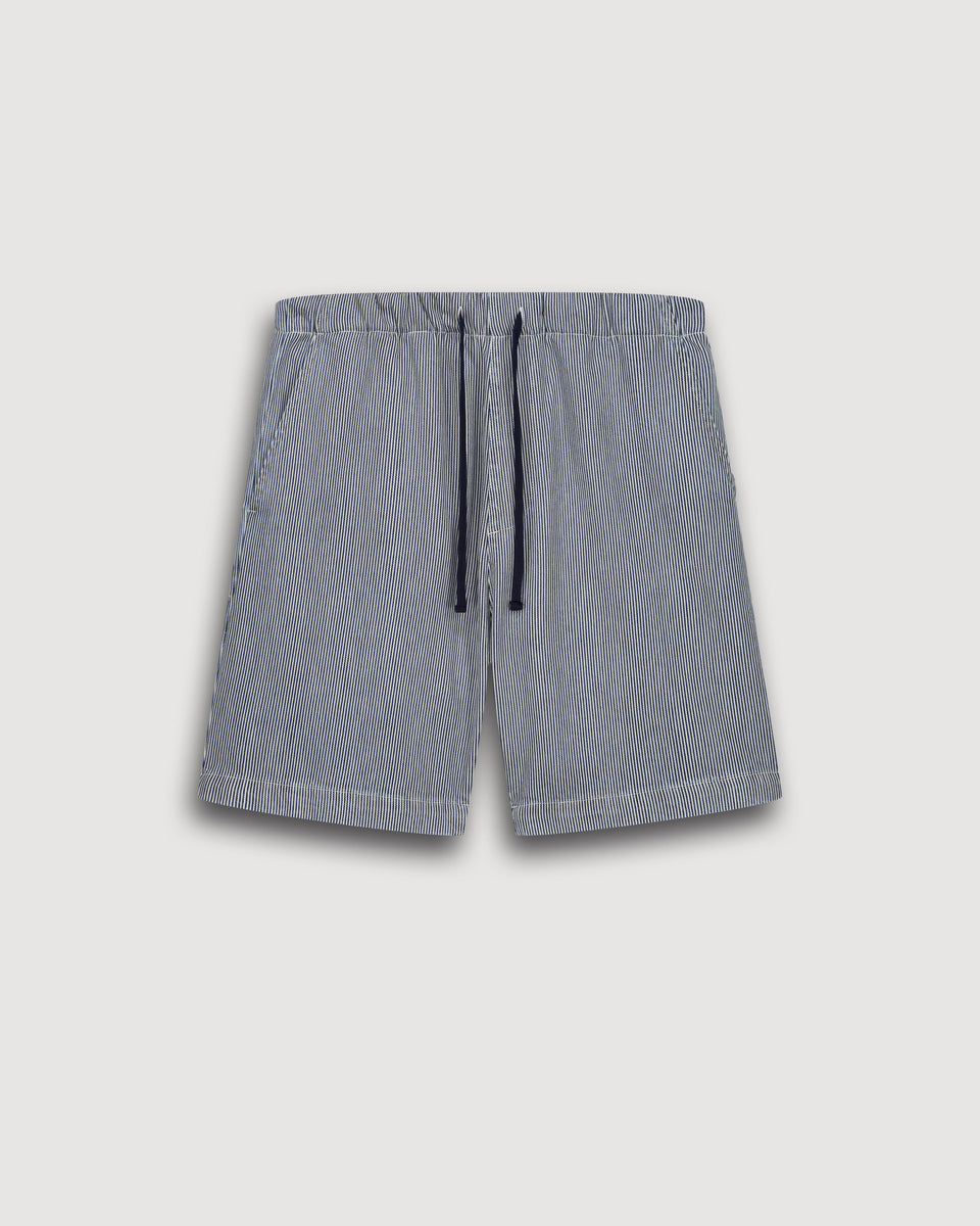 Short Hombre en Algodón Azul índigo Joggy - Image 3