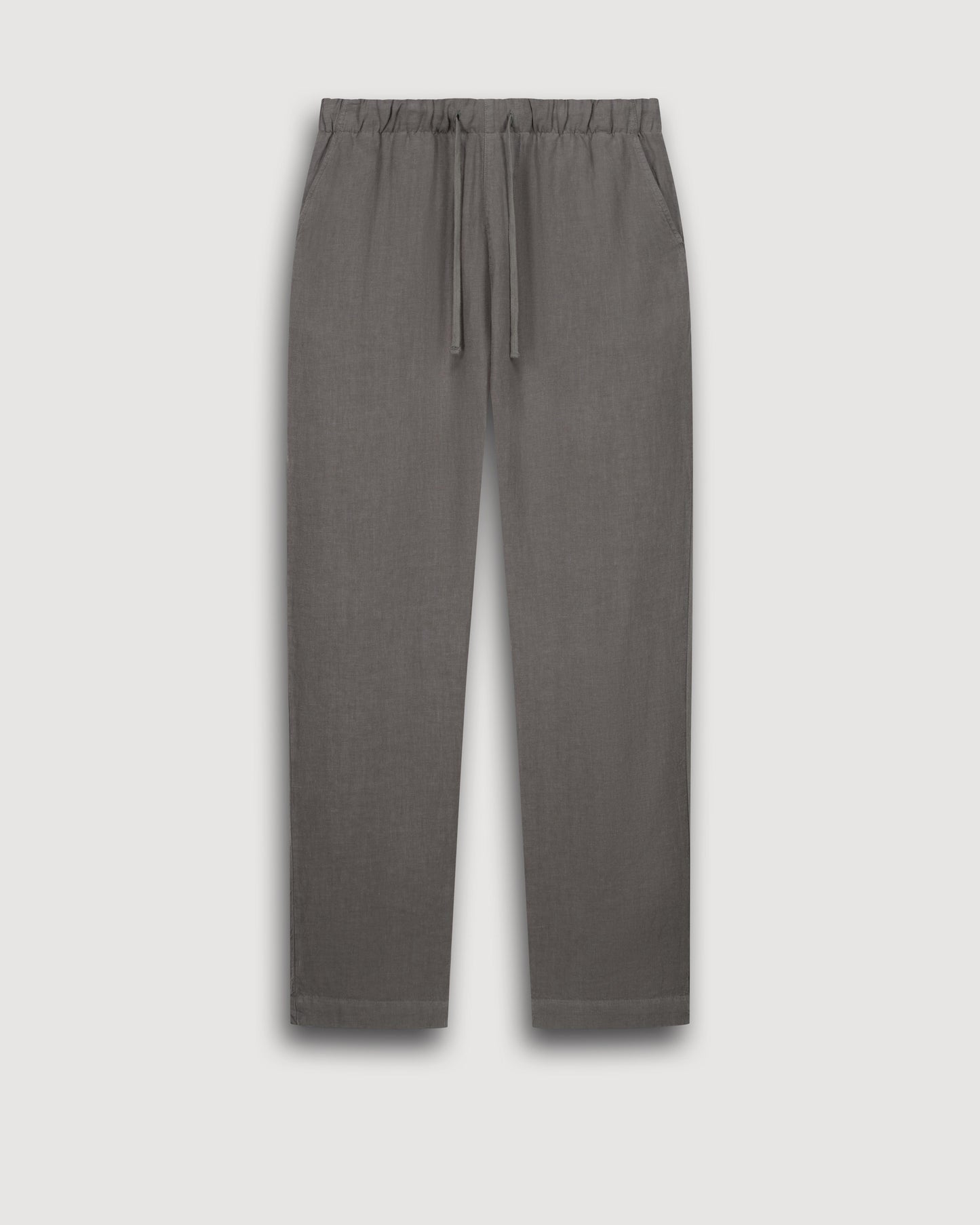 Pantalon Homme en Lin Vert Militaire Joggy